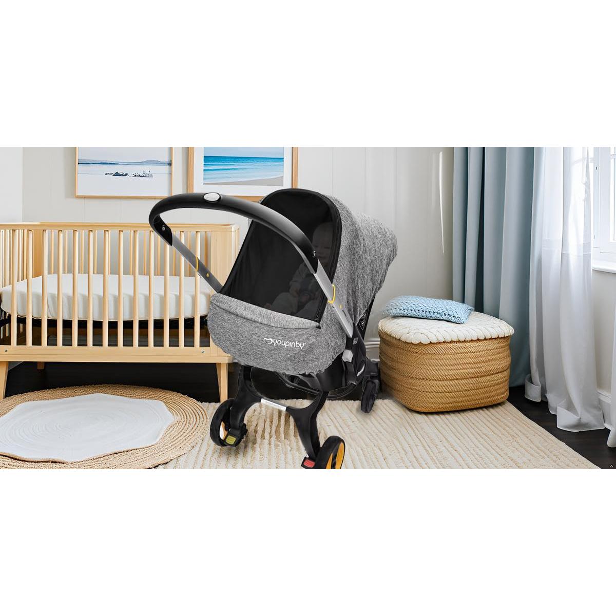 Funda para Asiento de Auto para Bebés Gris - Transpirable y Universal