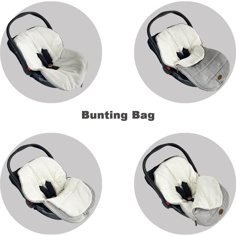 Funda de Asiento de Coche CozyMe con Saco Impermeable 0-12M
