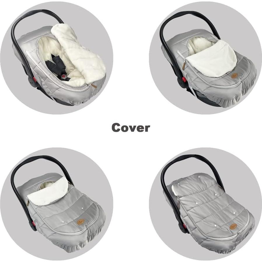 Funda de Asiento de Coche CozyMe con Saco Impermeable 0-12M