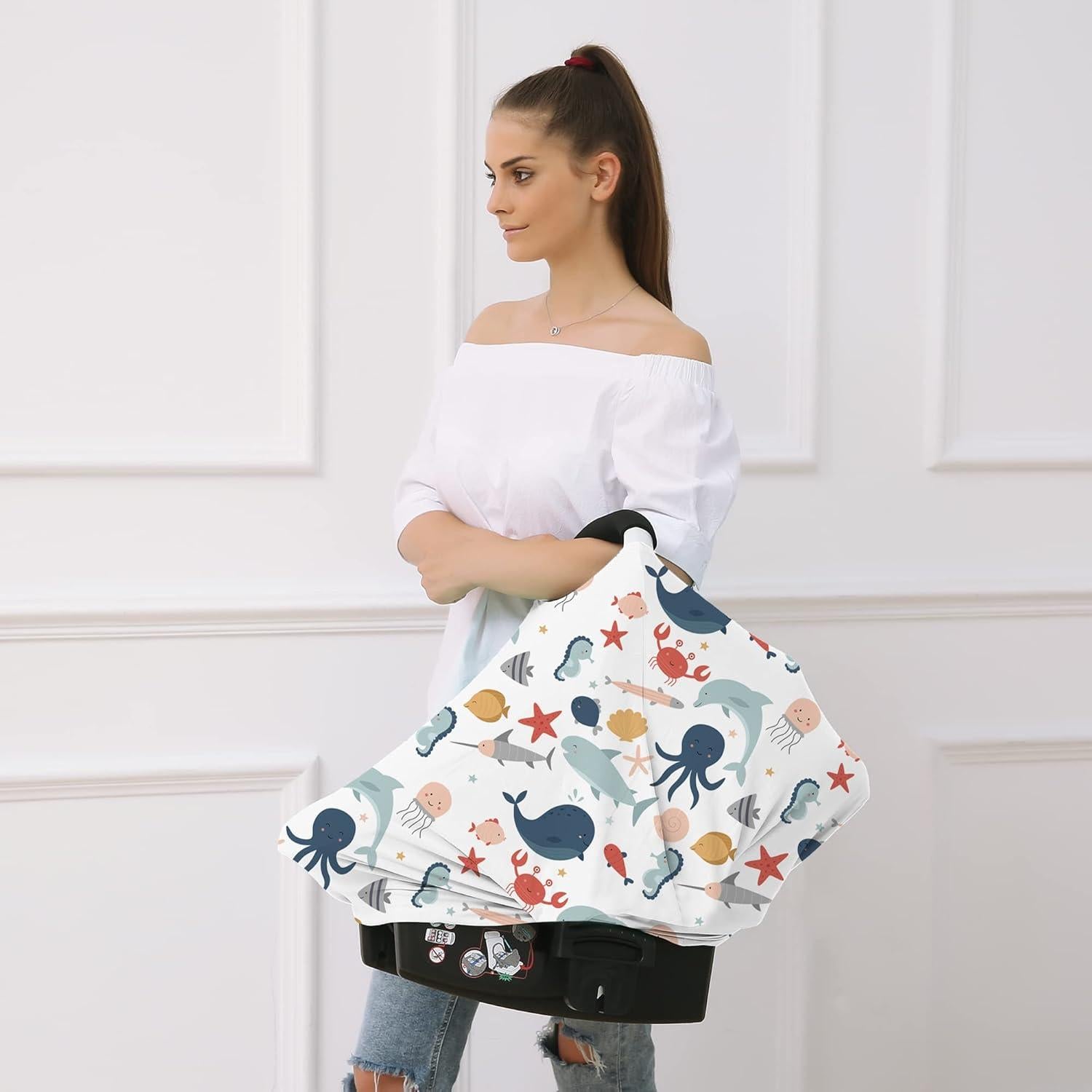 Cubierta de Asiento de Coche Hicoco para Bebés - Pez Lindo