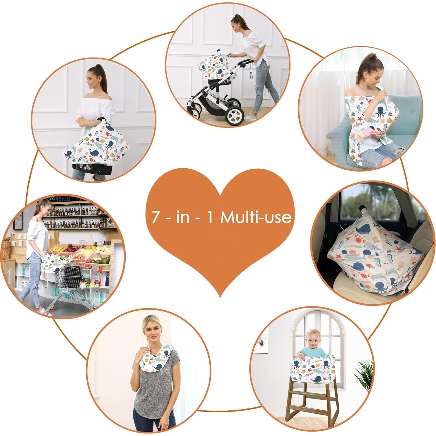 Cubierta de Asiento de Coche Hicoco para Bebés - Pez Lindo