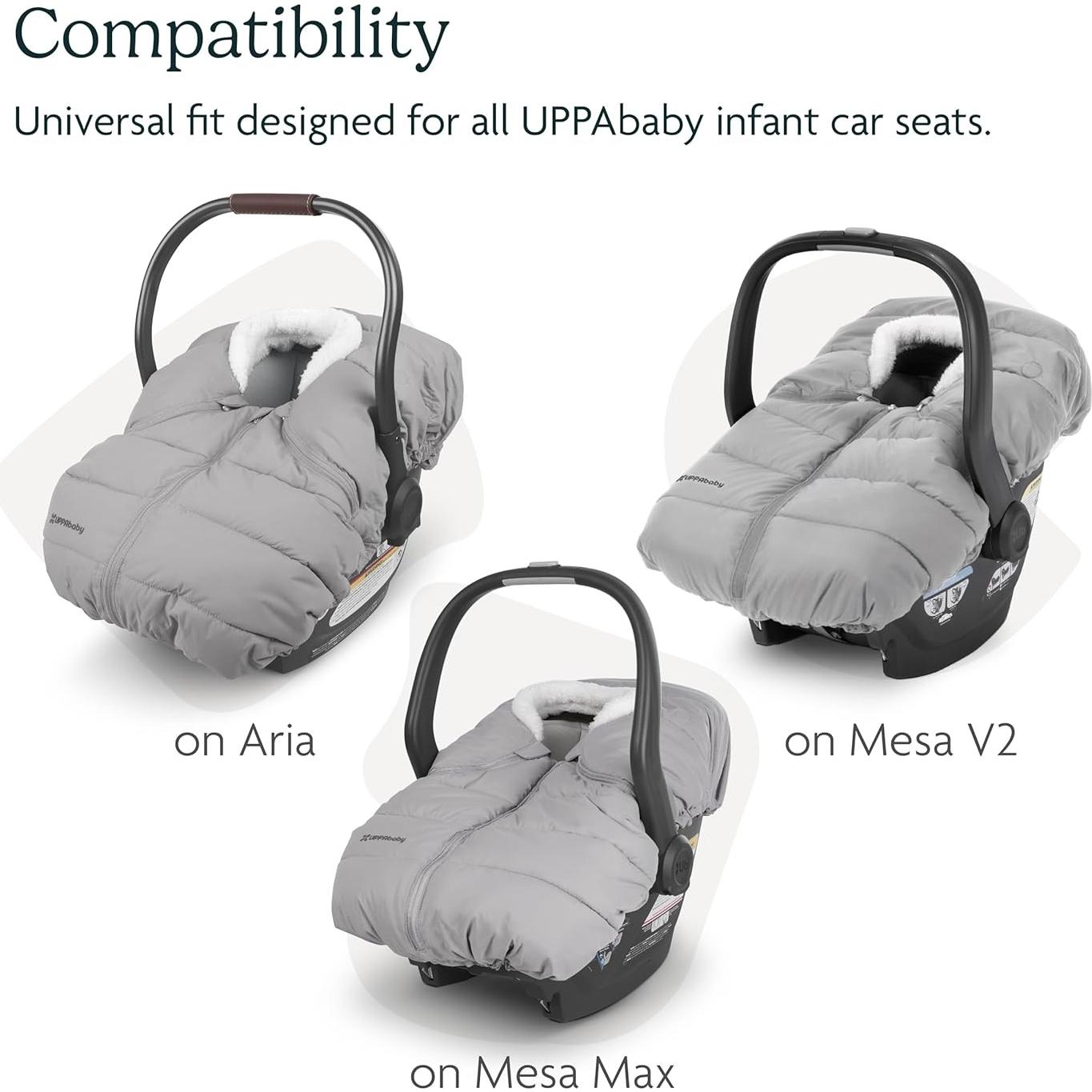 CozyGanoosh UPPAbaby para portabebés Aria y Mesa - Gris Claro