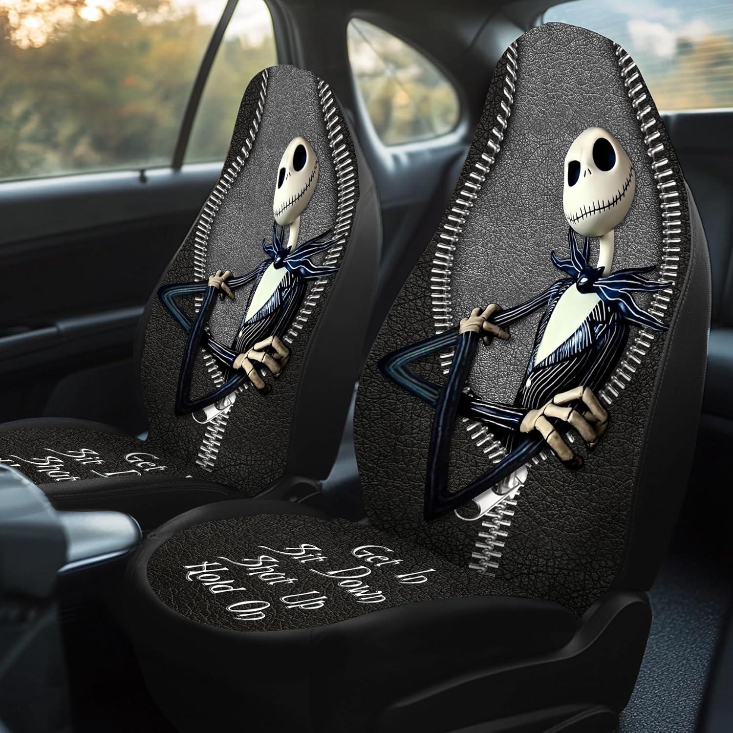 Cubierta de Asiento Automotriz GENANY Nightmare Skellington