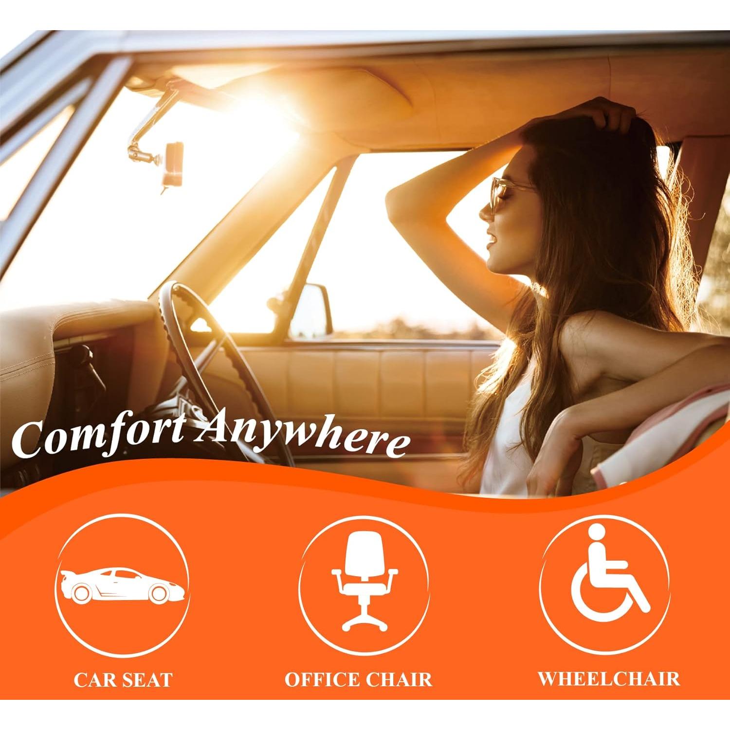 Cojín de Asiento de Coche Kingphenix de Espuma Viscoelástica