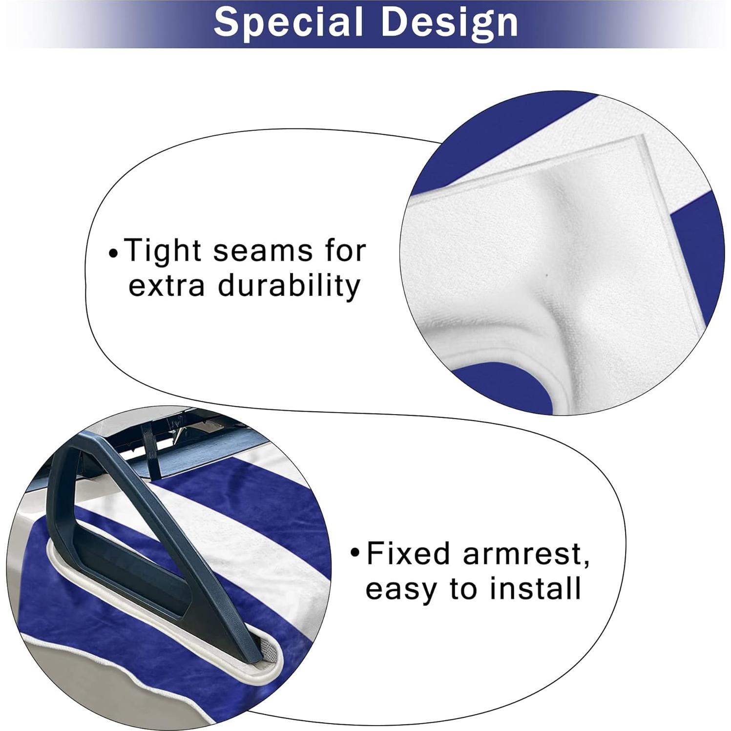 Fundas de Asiento para Carro de Golf YOKYHOM 130x79 cm Microfibra