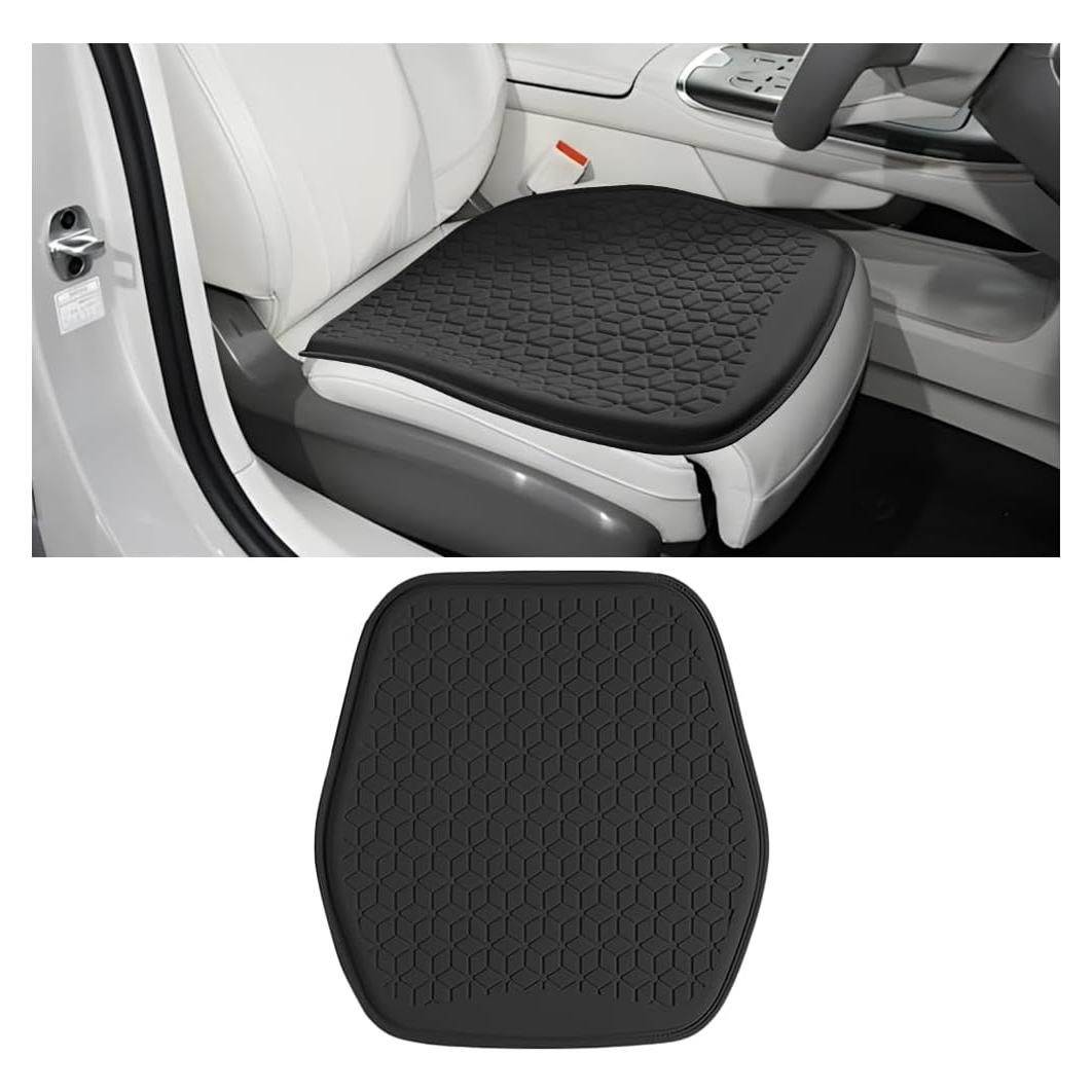 Cojín de Asiento de Gel Zpana para Automóvil Negro 48x46cm
