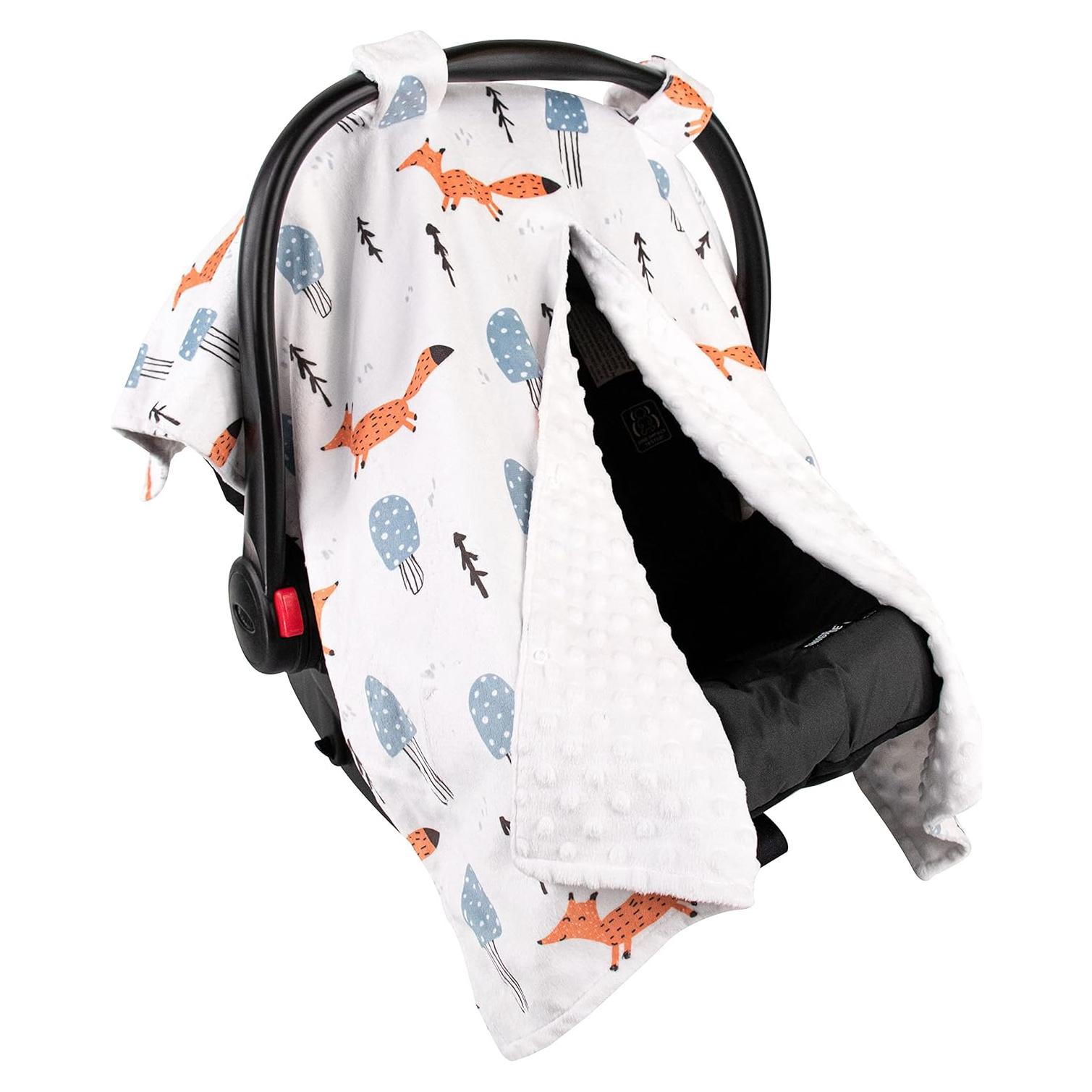 Cubierta de Asiento de Auto Minky Top Tots Zorro Naranja 101.6x73.7cm