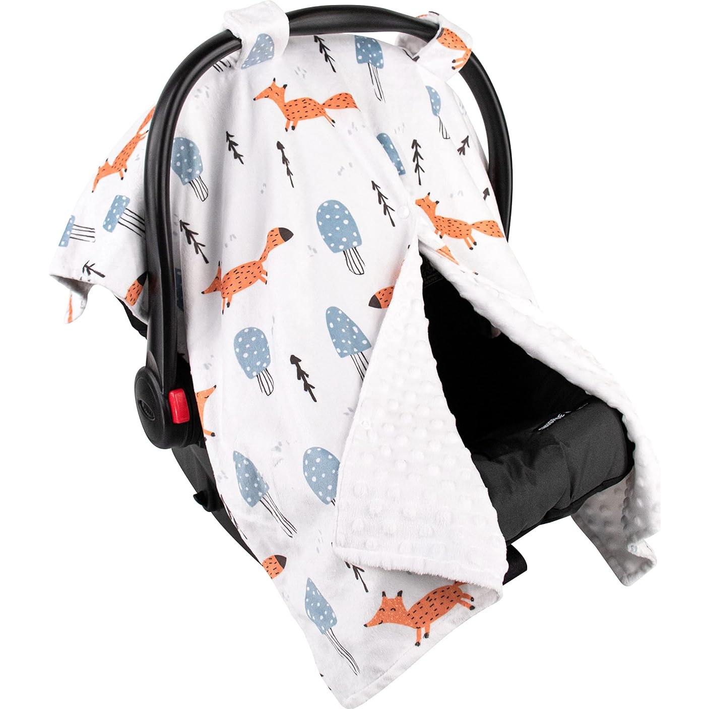 Cubierta de Asiento de Auto Minky Top Tots Zorro Naranja 101.6x73.7cm