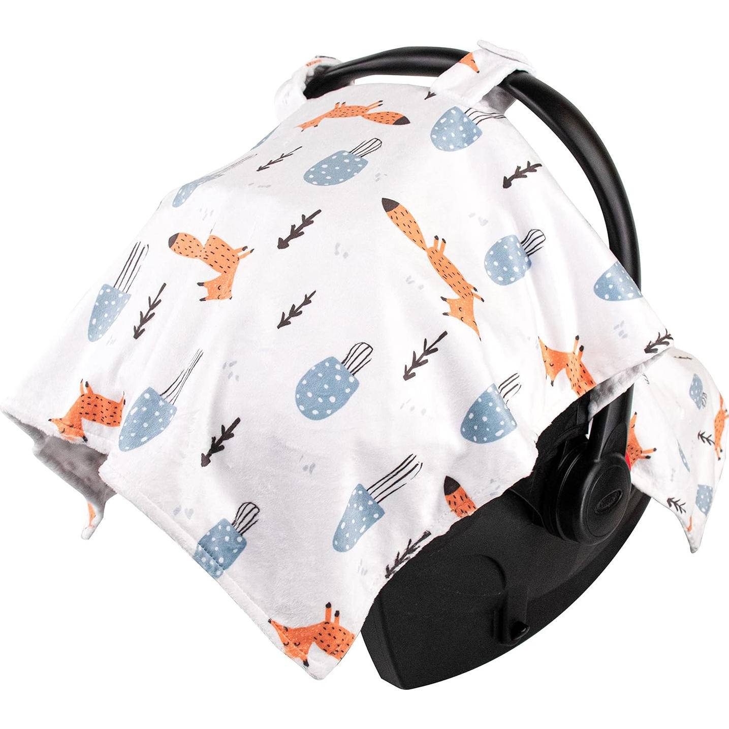 Cubierta de Asiento de Auto Minky Top Tots Zorro Naranja 101.6x73.7cm