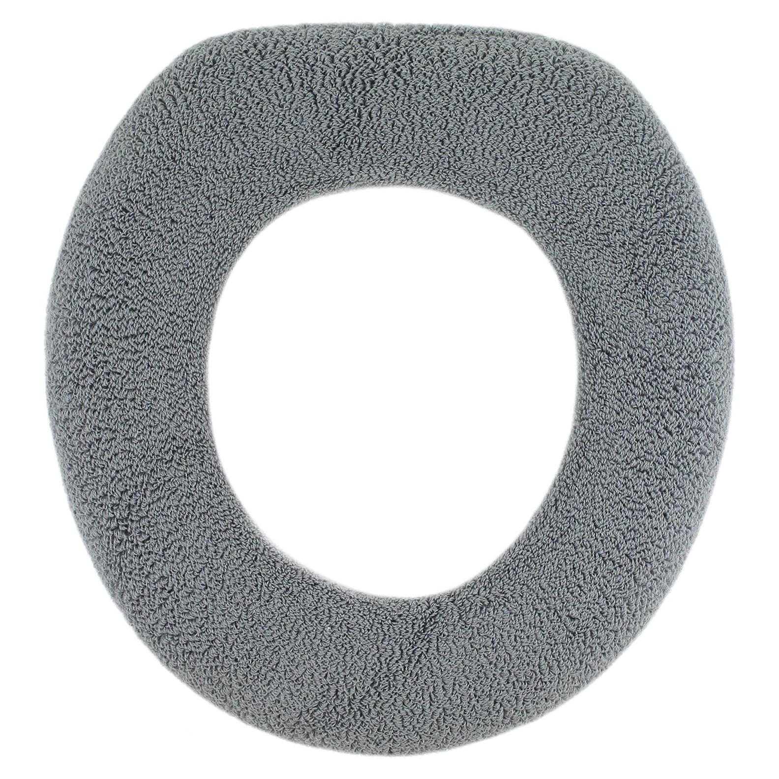 Cubierta de Asiento de Inodoro Warm-n-Comfy Gris Helado 35.56x45.72 cm
