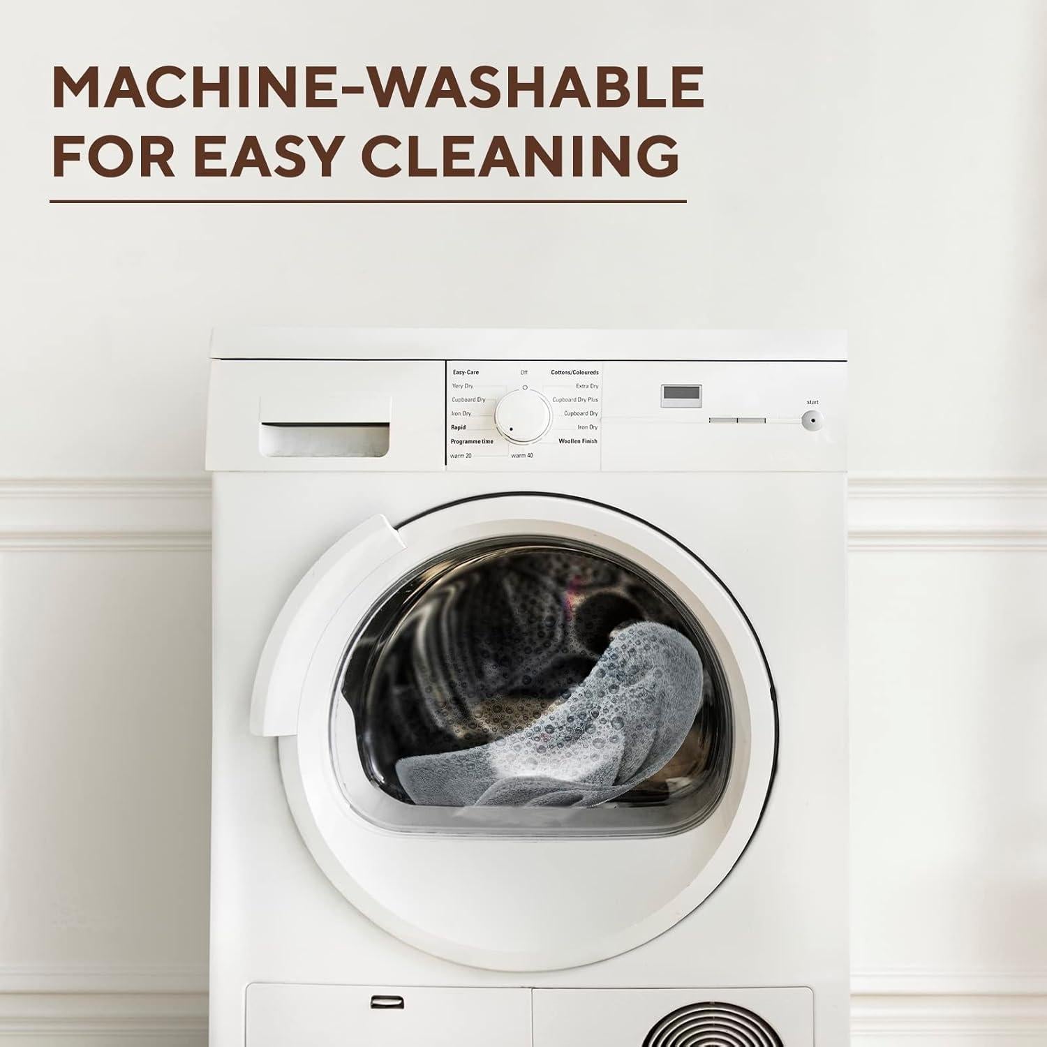 Cubierta de Asiento de Inodoro Warm-n-Comfy Gris Helado 35.56x45.72 cm