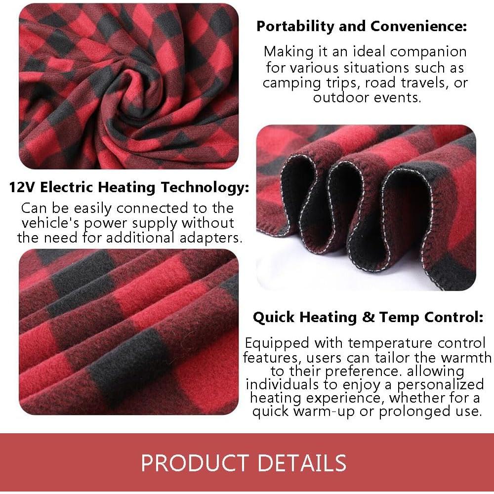 Manta Térmica 12V Amazingforless con Controlador y Temporizador