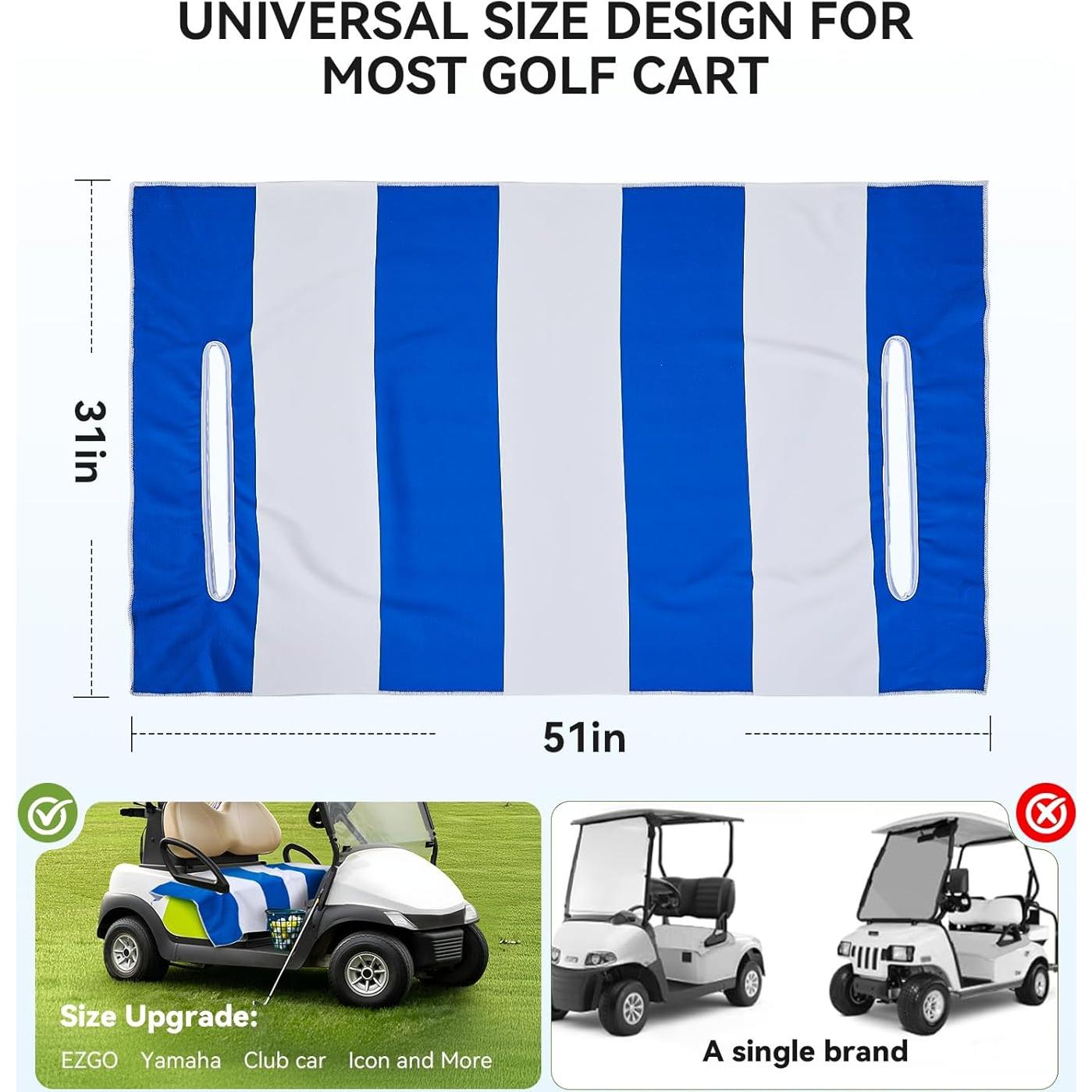 Fundas de Asiento para Carritos de Golf Warmiehomy Azul Marino