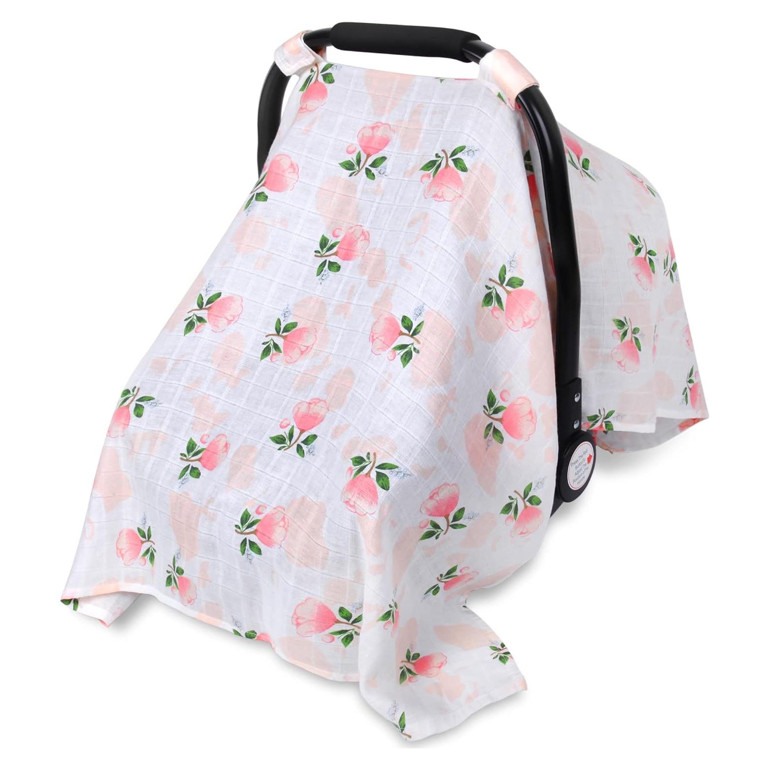 Cubierta de Asiento de Auto Rquite para Bebés - Muselina 100% Transpirable