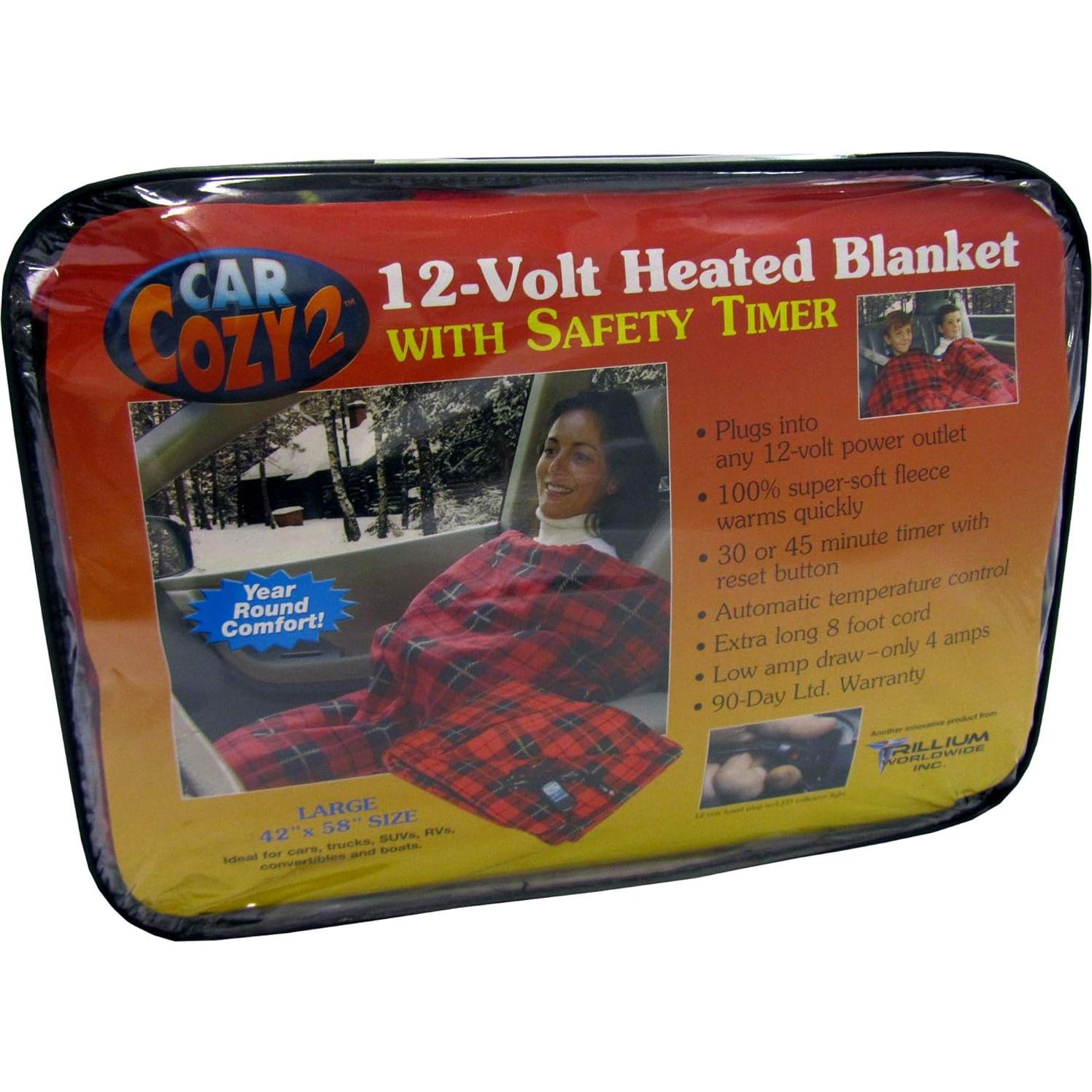 Manta Eléctrica de Viaje Car Cozy 2 TWI-2001 12V 147x107cm