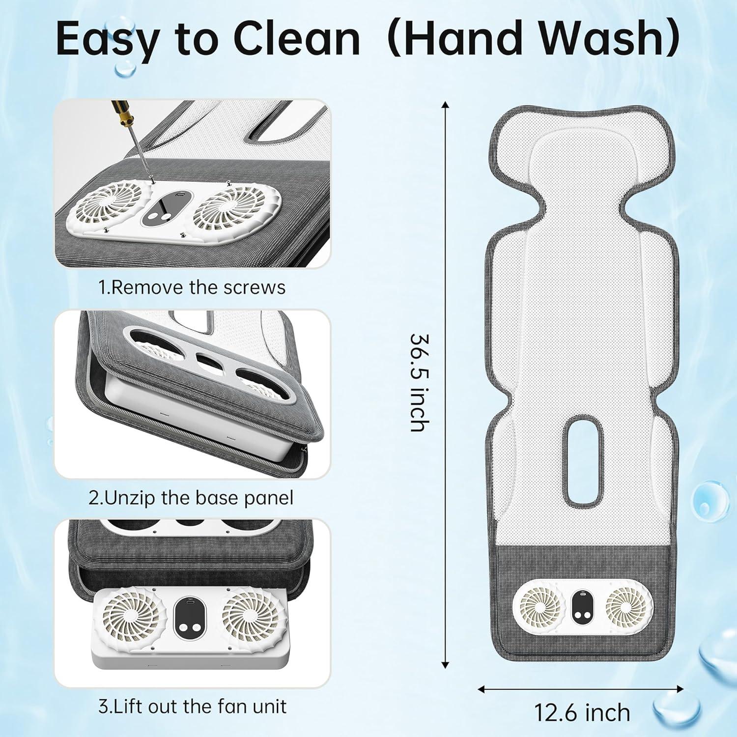 Almohadilla de Enfriamiento para Cochecito de Bebé Amacool 93x34cm