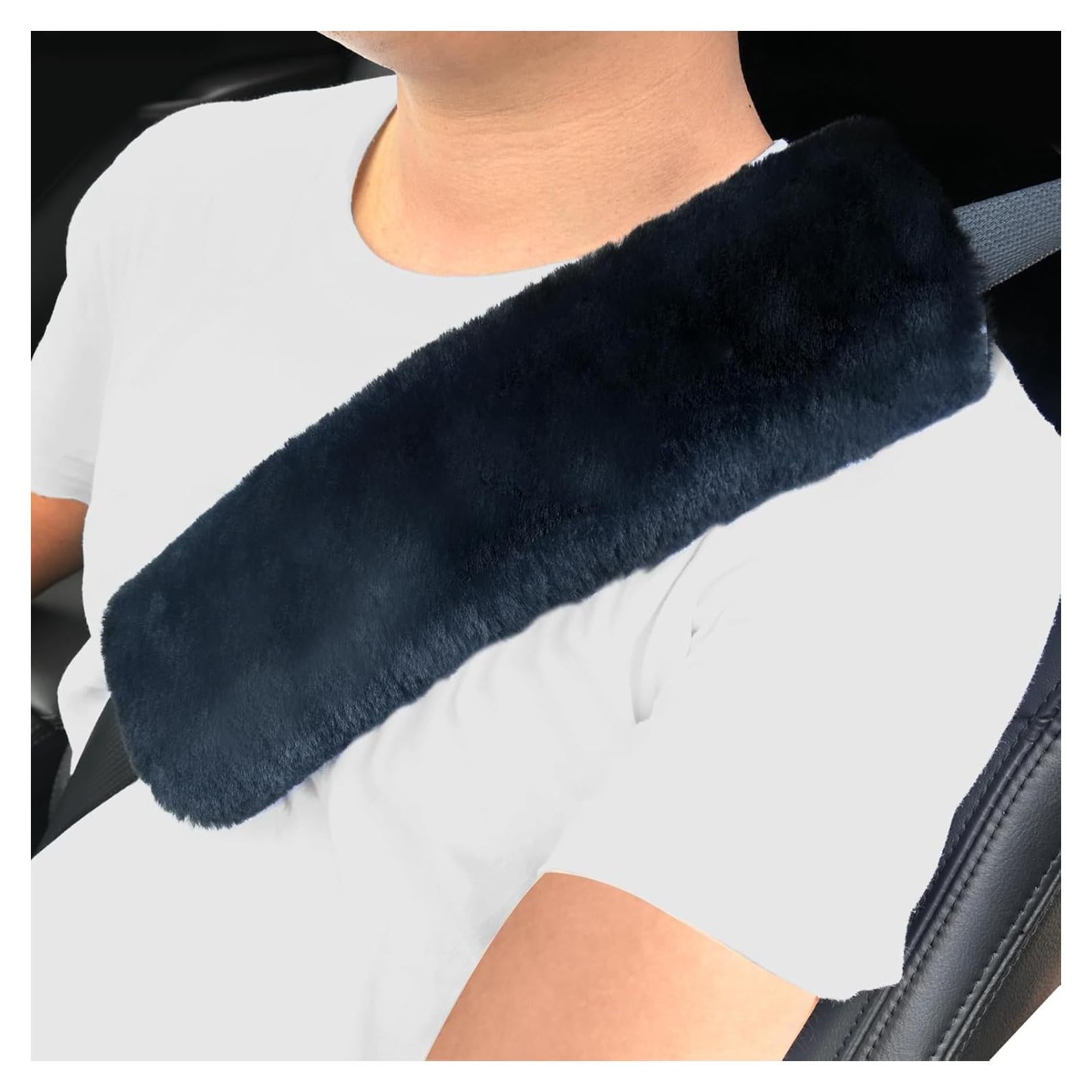 Funda de Cinturón de Seguridad Aegis Piel de Oveja Carbón 2Pack