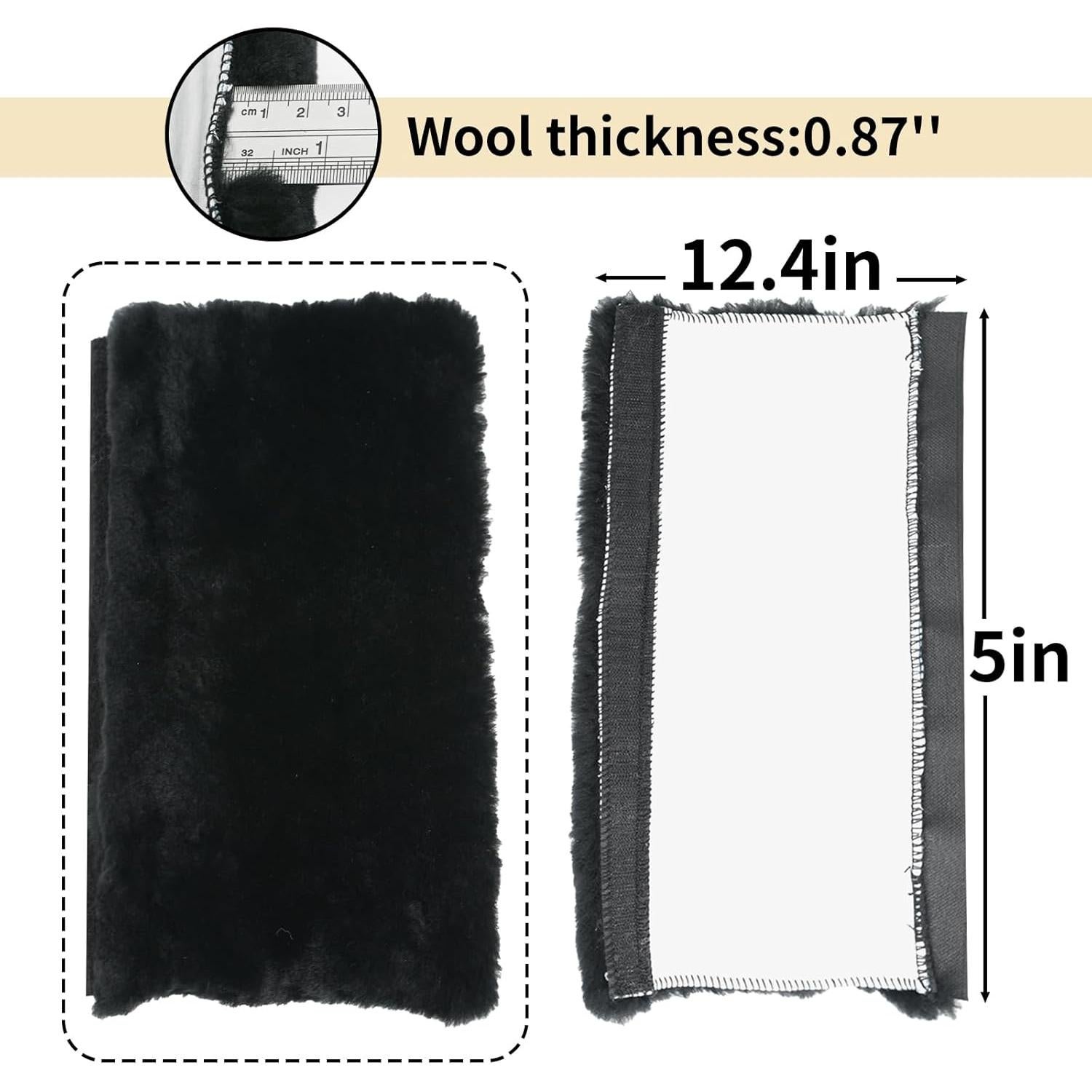 Funda de Cinturón de Seguridad Aegis Piel de Oveja Carbón 2Pack