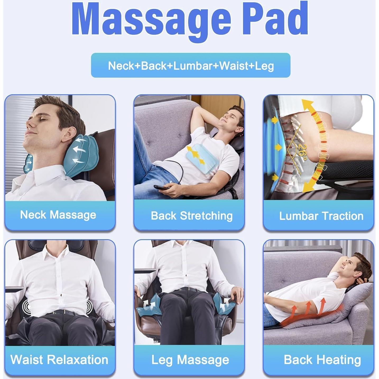 Masajeador de Espalda Comrelax con Calor y Vibración 5-6'1"