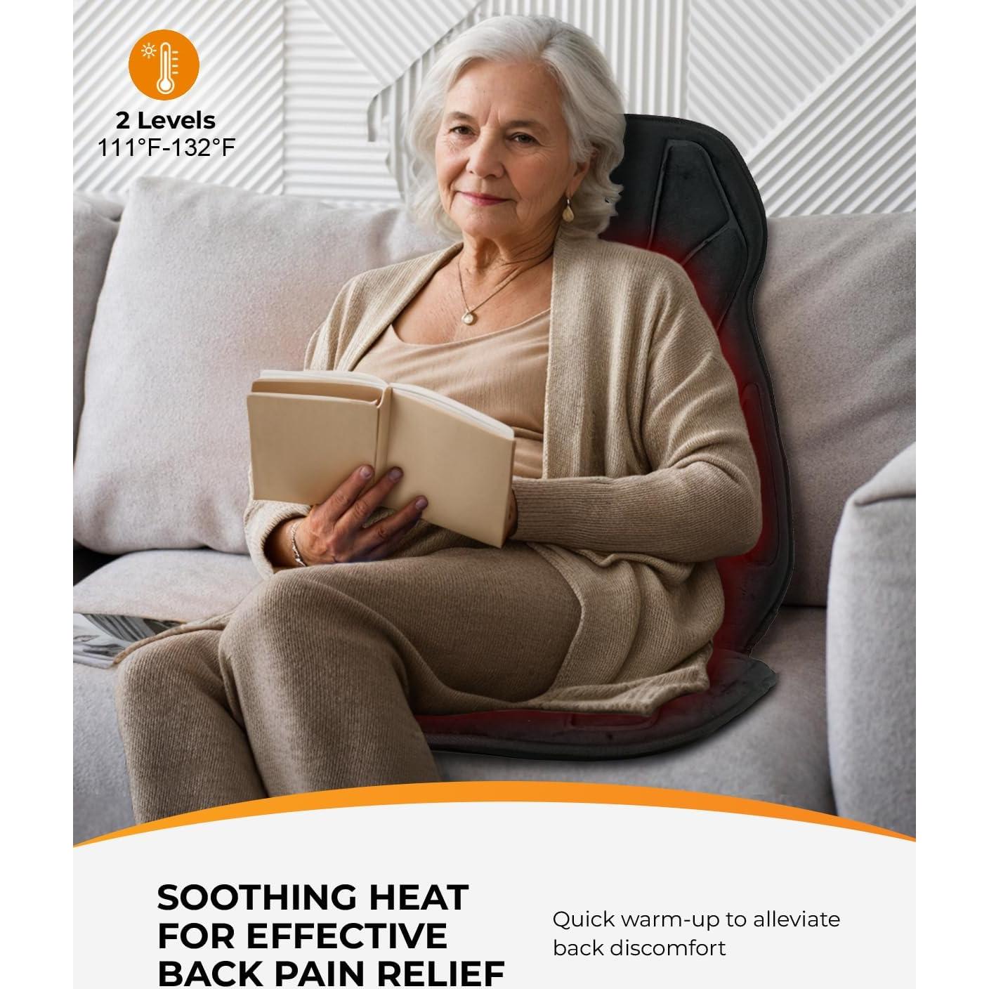 Masajeador de Espalda CooCoCo con Calor y Vibración 8 Motores