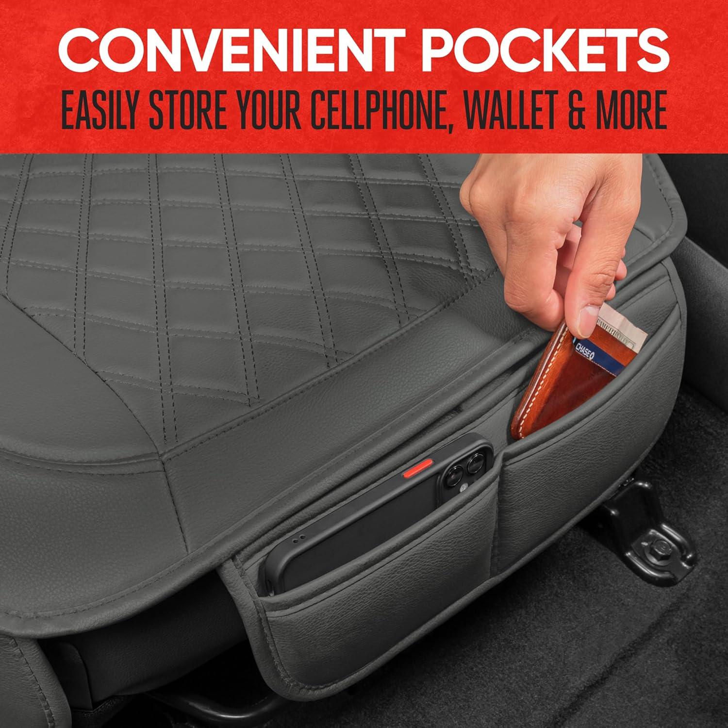 Fundas de Asiento de Coche Motor Trend MTOS-430-CC - 2 Pzs Gris