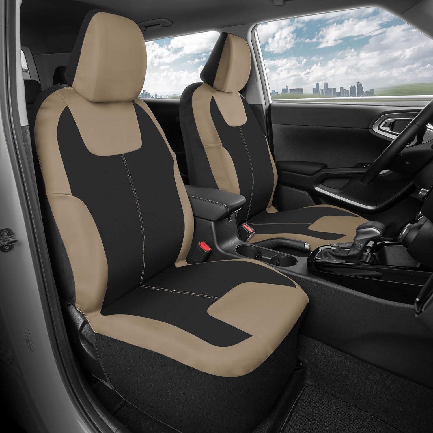 Cubiertas de Asiento Impermeables Motor Trend Beige Neopreno