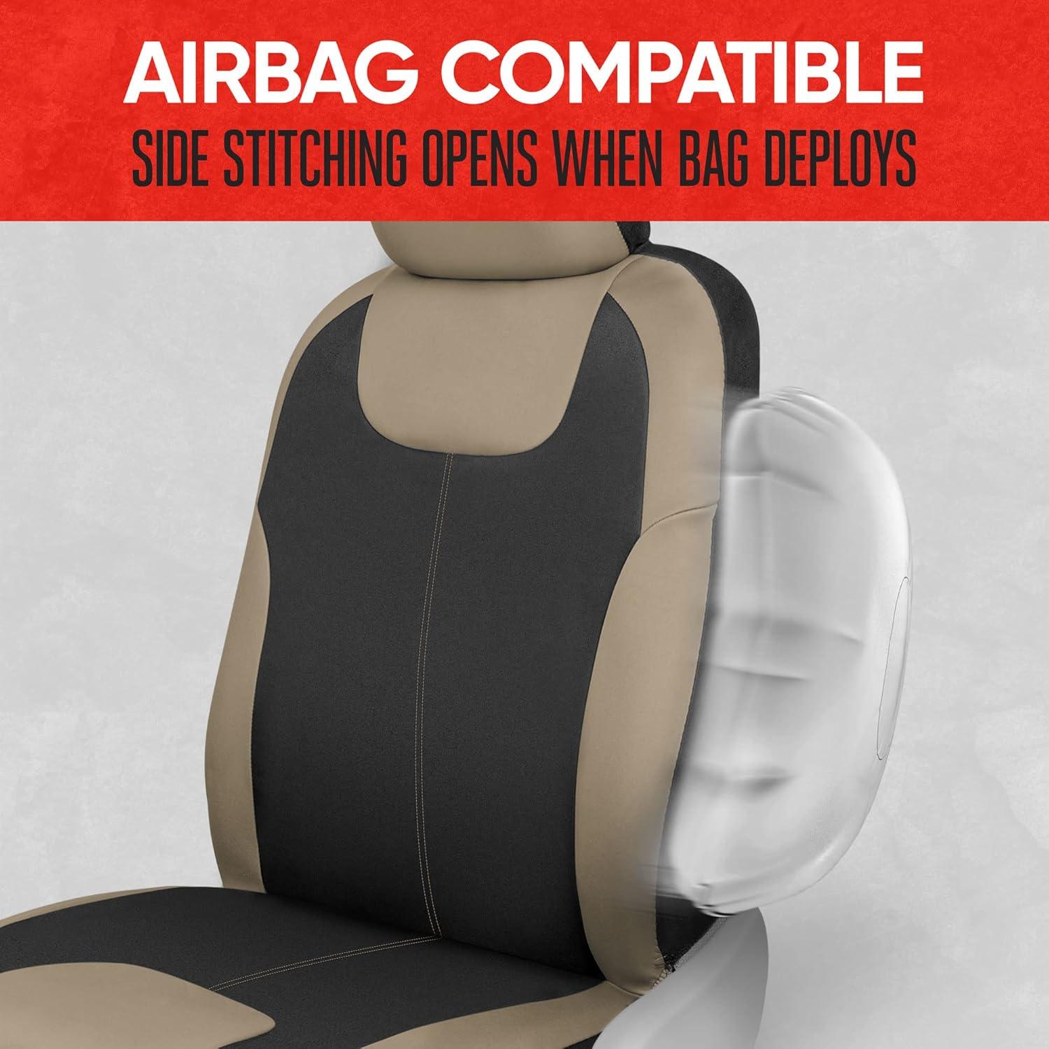 Cubiertas de Asiento Impermeables Motor Trend Beige Neopreno