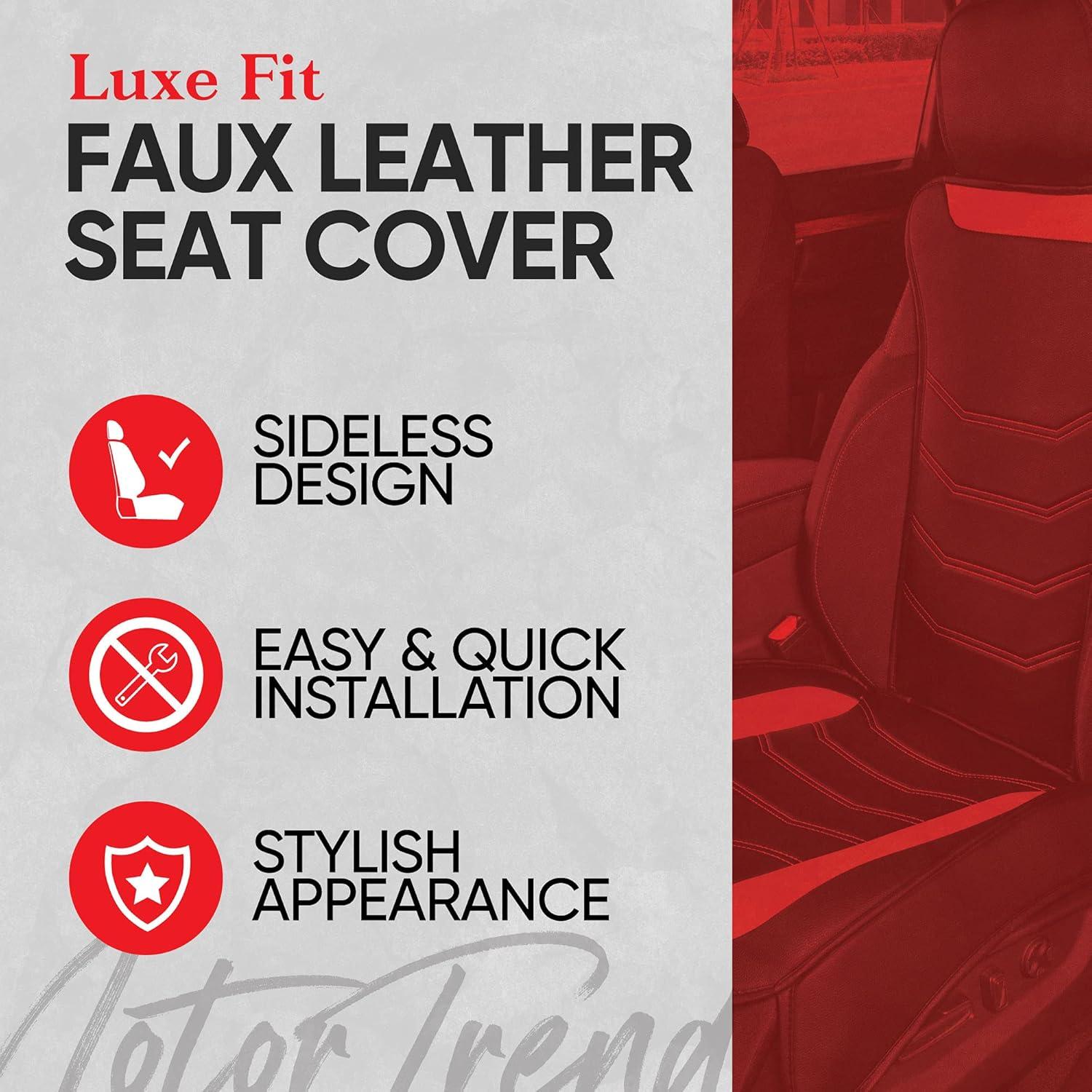 Cubiertas de Asiento LuxeFit Motor Trend - Ajuste Universal Gris
