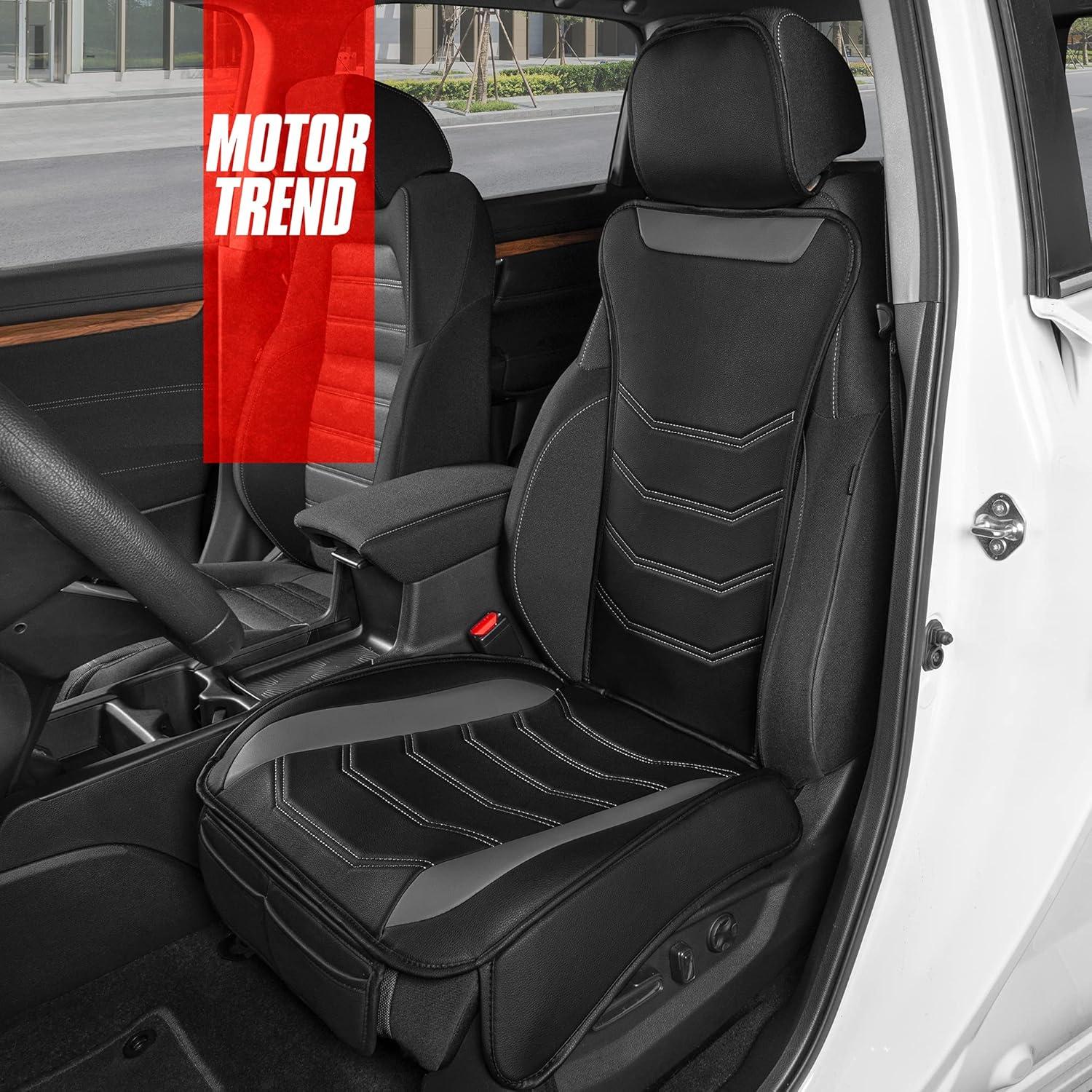 Cubiertas de Asiento LuxeFit Motor Trend - Ajuste Universal Gris