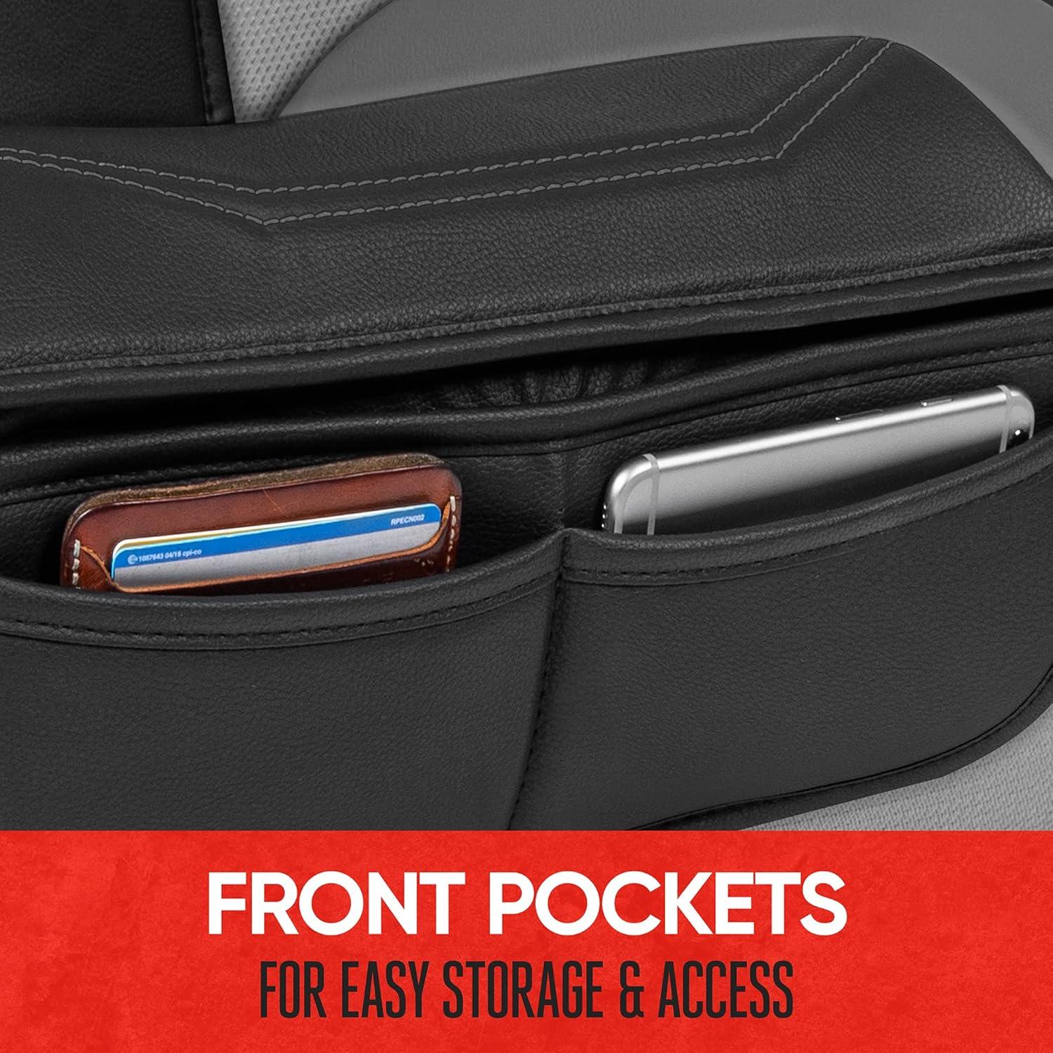 Cubiertas de Asiento LuxeFit Motor Trend - Ajuste Universal Gris