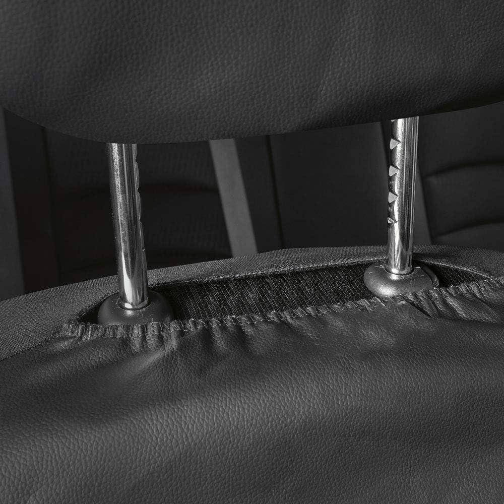 Cubiertas de Asiento de Coche Motor Trend Cruzado Acolchado Negro