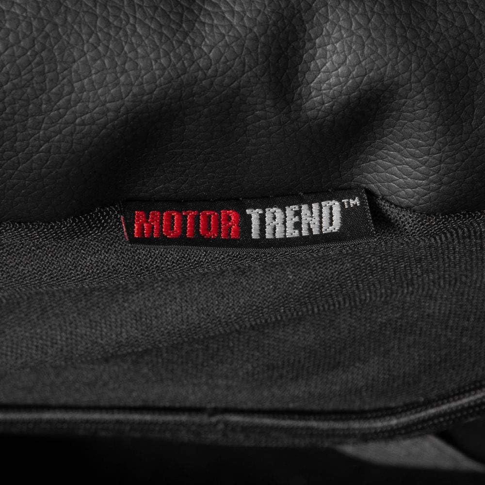 Cubiertas de Asiento de Coche Motor Trend Cruzado Acolchado Negro