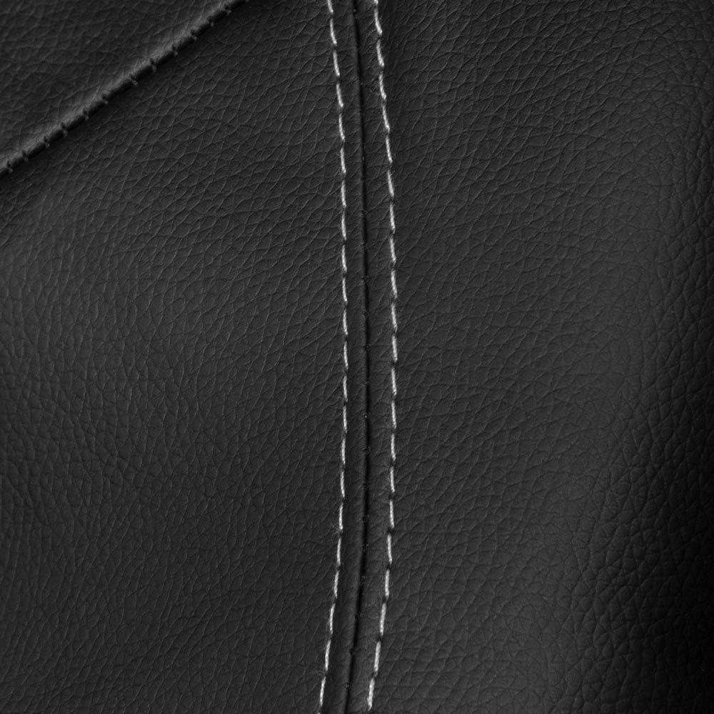 Cubiertas de Asiento de Coche Motor Trend Cruzado Acolchado Negro