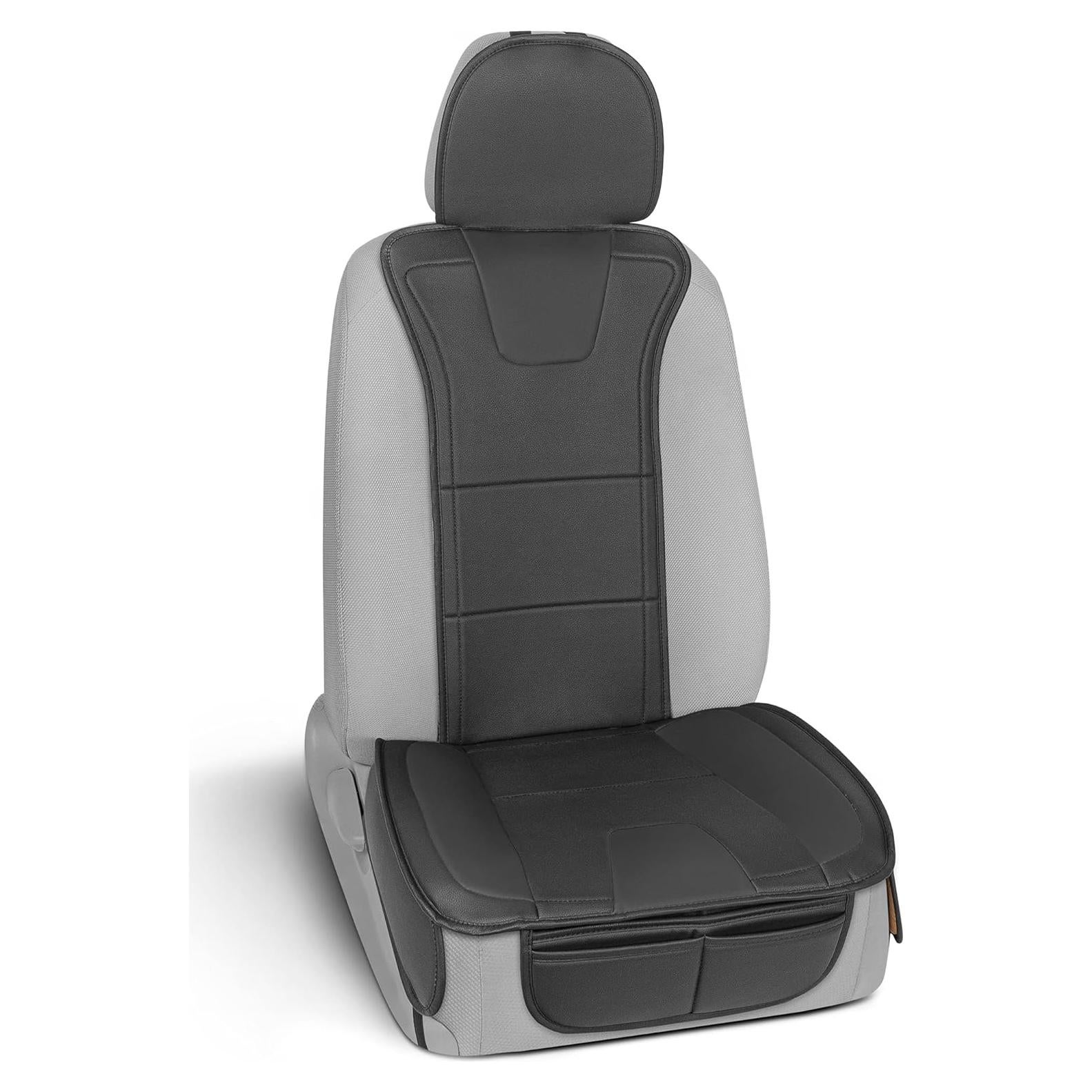 Funda de Asiento de Cuero Sintético Motor Trend MTSC-9220-BK