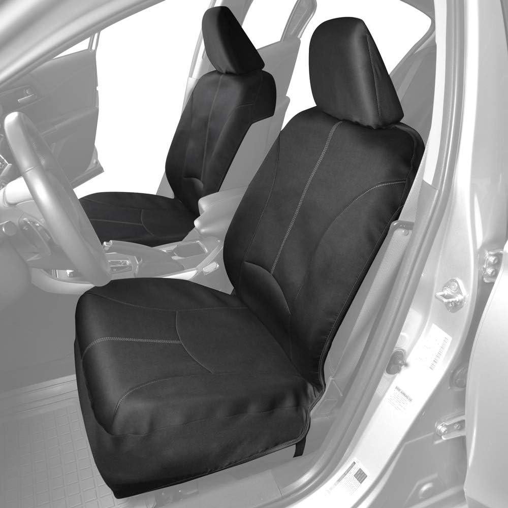 Cubiertas de Asiento Impermeables Motor Trend SpillGuard - Ajuste Universal, Costura Gris