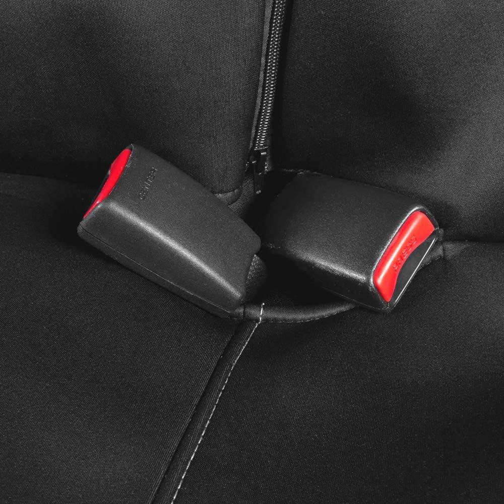 Cubiertas de Asiento Impermeables Motor Trend SpillGuard - Ajuste Universal, Costura Gris