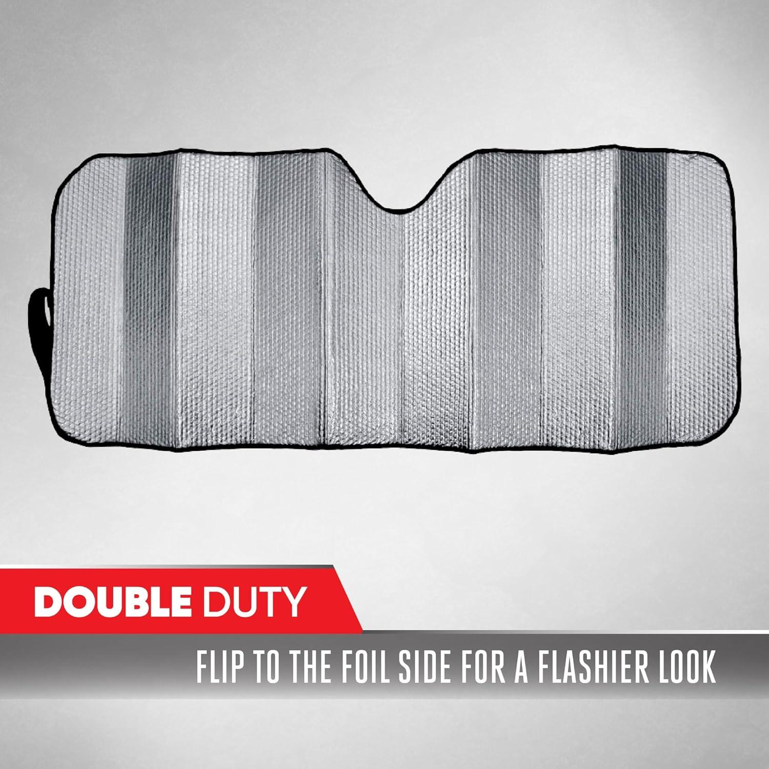 Sombrilla Solar para Parabrisas Motor Trend Azul 147x61 cm