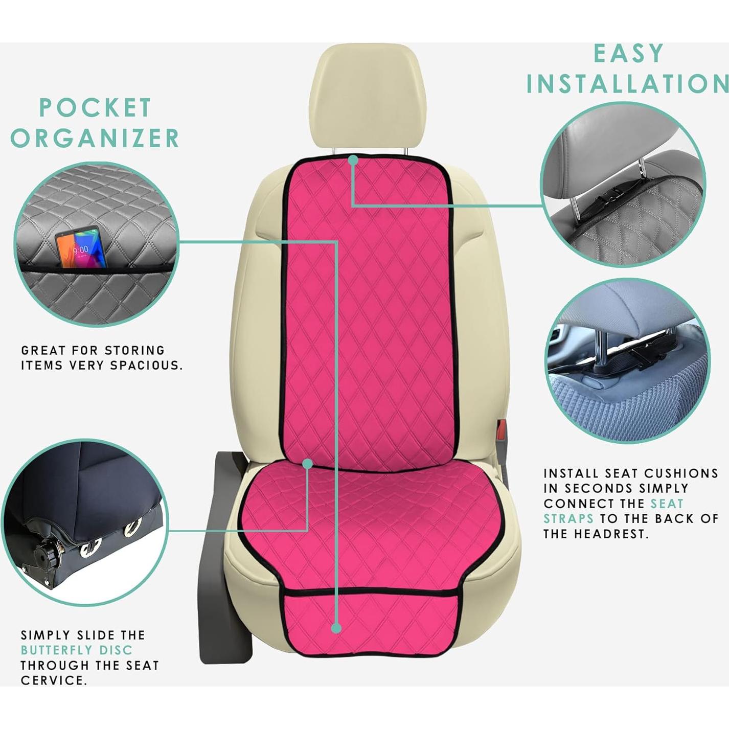 Funda de Asiento de Coche FH Group Rosa - Ajuste Universal Neosupreme