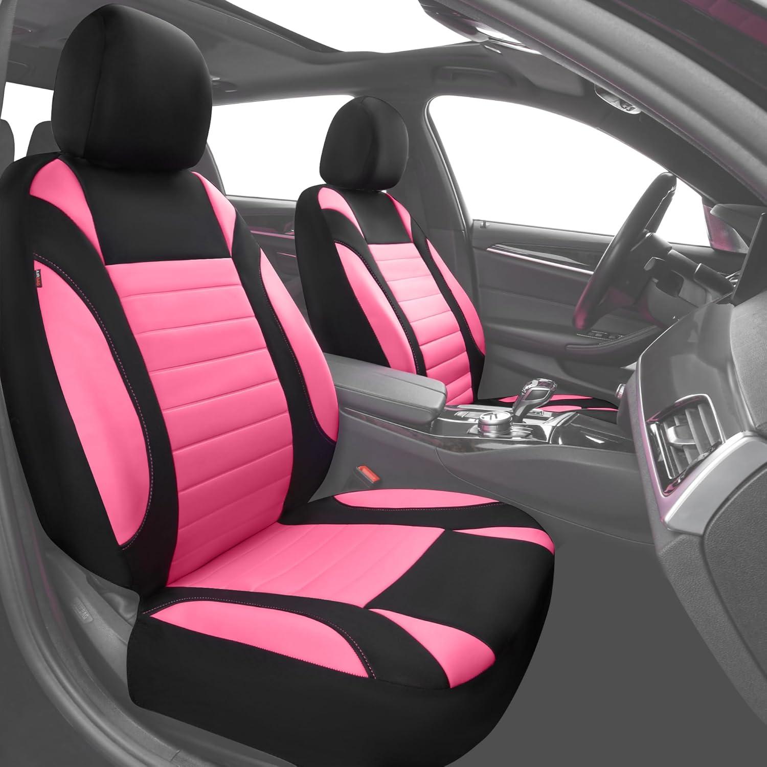 Fundas de Asiento de Coche CAR PASS Neopreno Impermeable Rosa