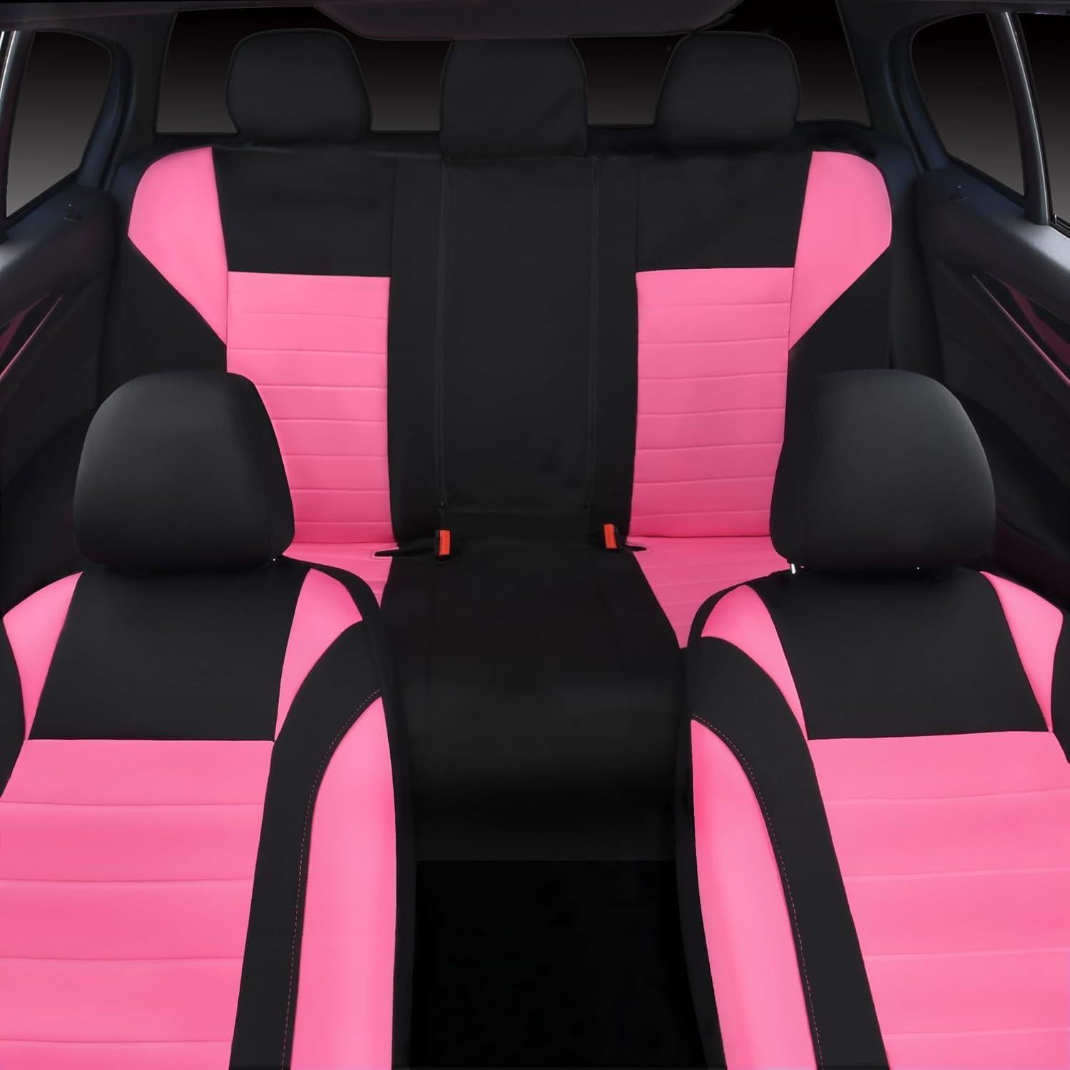 Fundas de Asiento de Coche CAR PASS Neopreno Impermeable Rosa