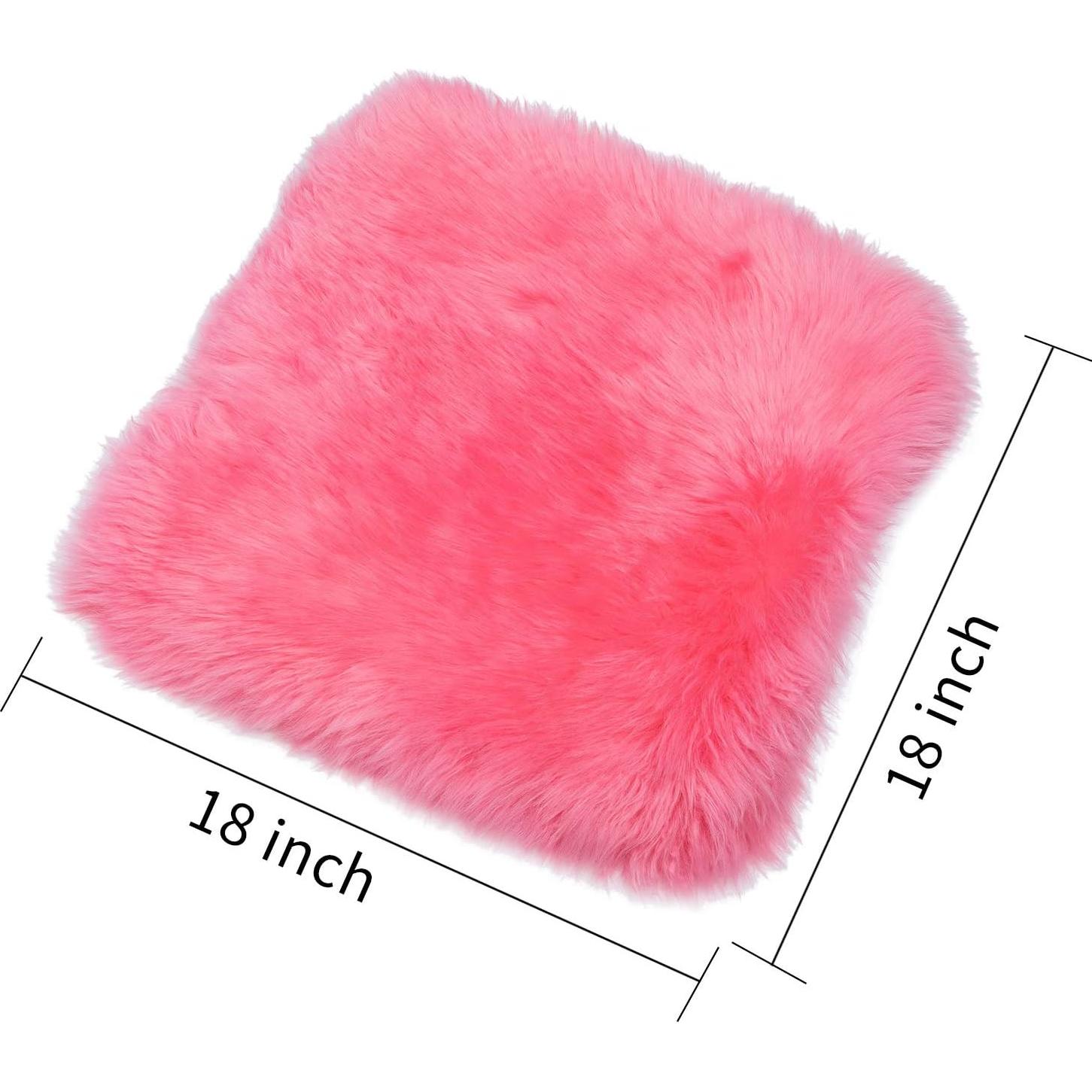 Funda de Asiento de Piel de Oveja Sisha-A Rosa Universal