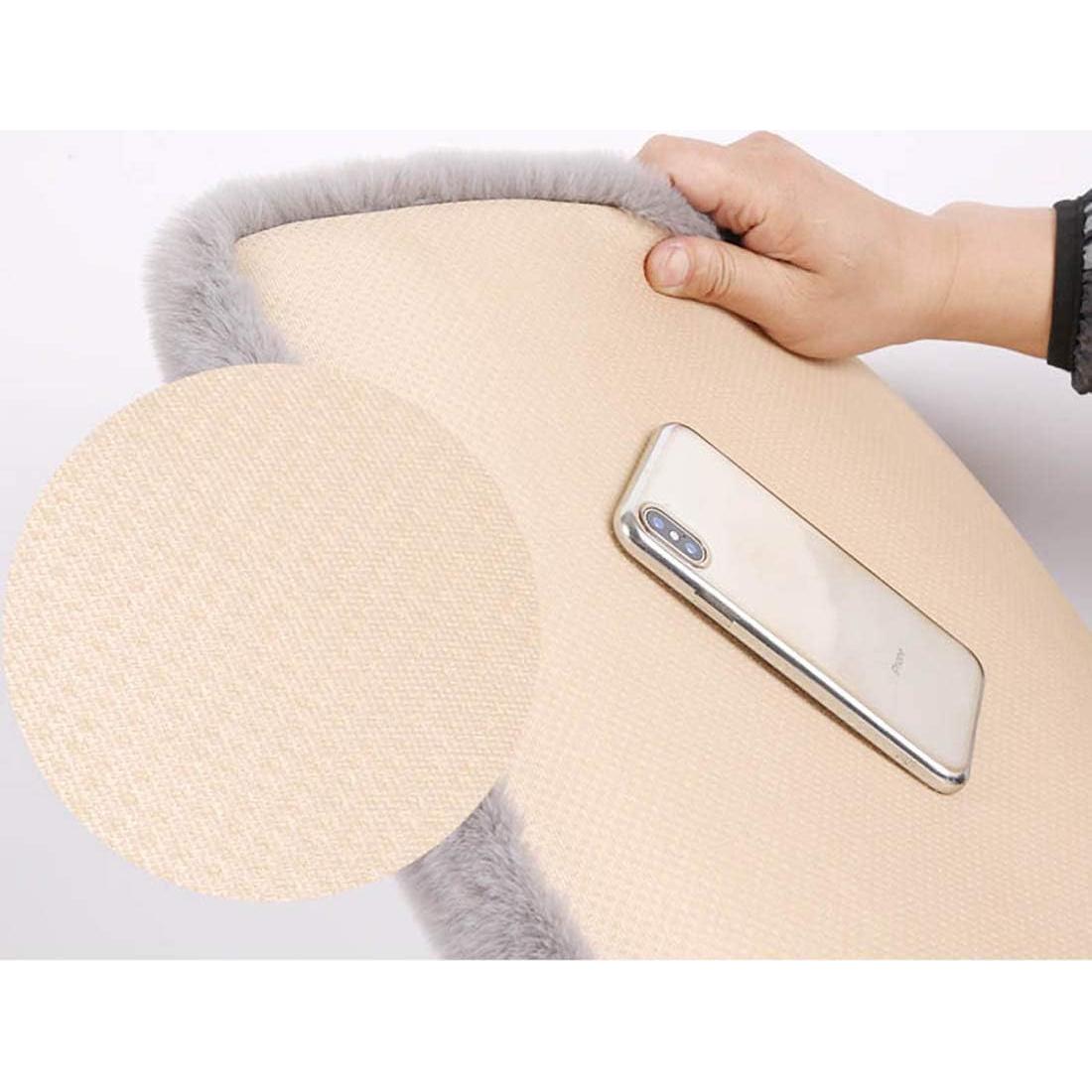 Cojín de Asiento de Coche ACDIAC Rosa Universal de Piel Sintética