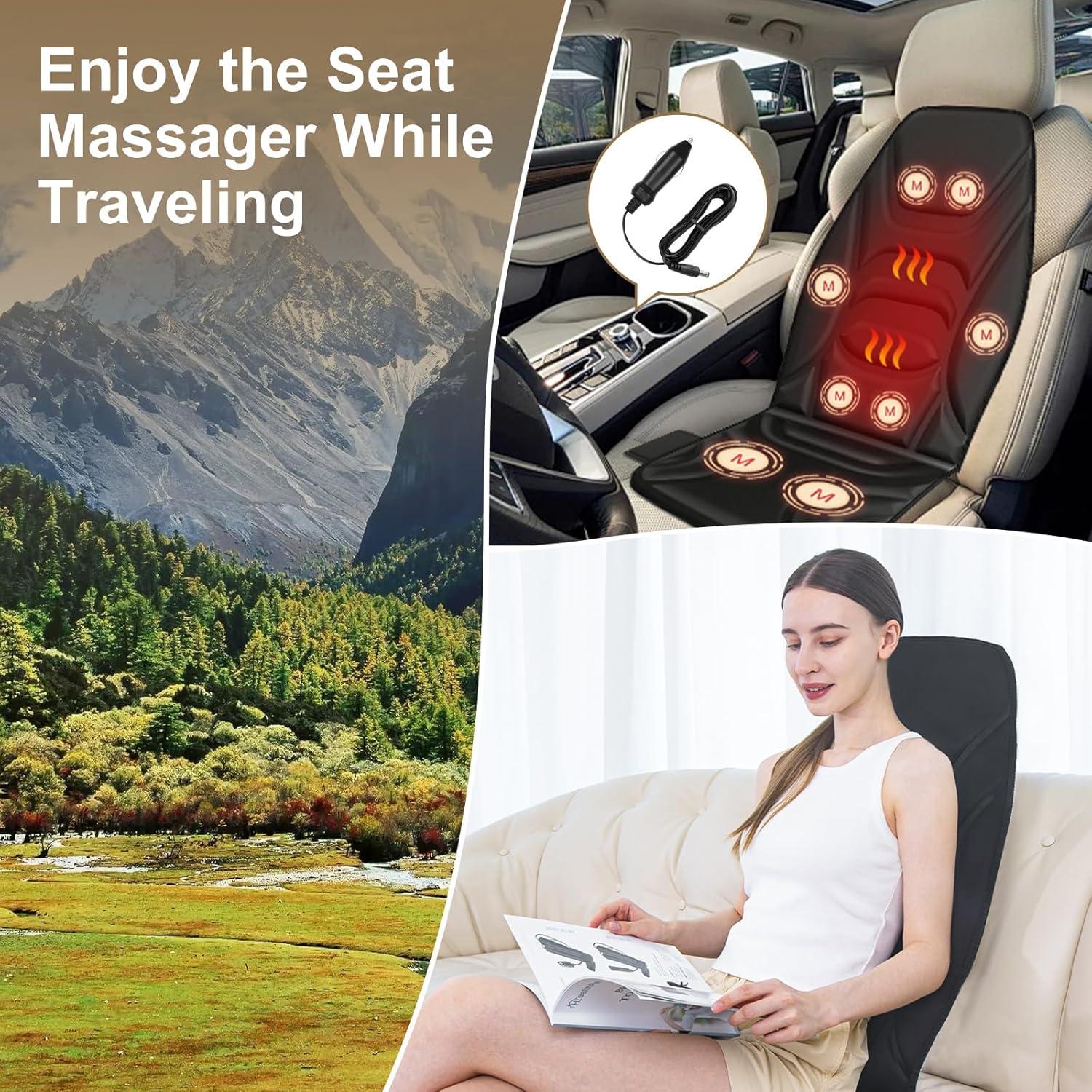 Masajeador de Espalda Comrelax con Calor y 8 Motores - Alivio Muscular