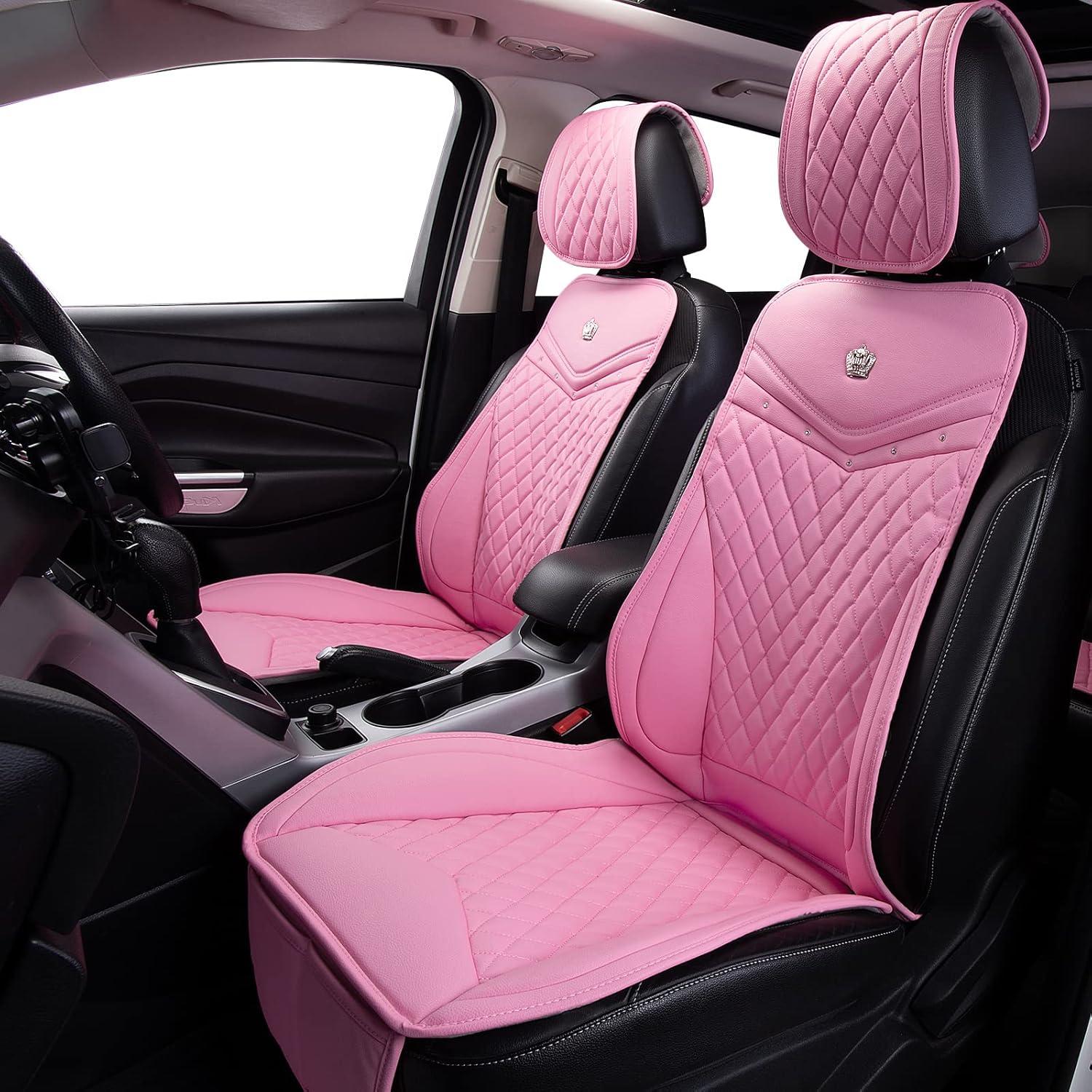 Cubiertas de Asiento de Coche Flying Banner Rosa 2 Piezas