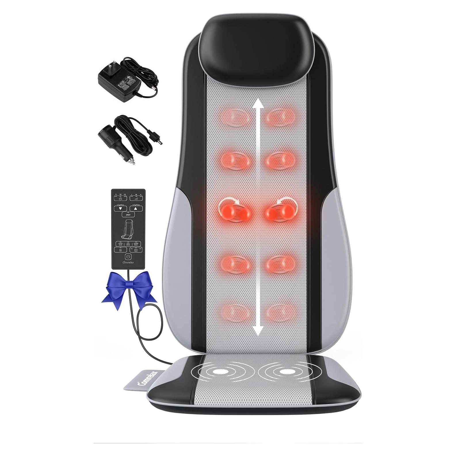 Masajeador de Espalda Shiatsu Comrelax con Calor y Vibración