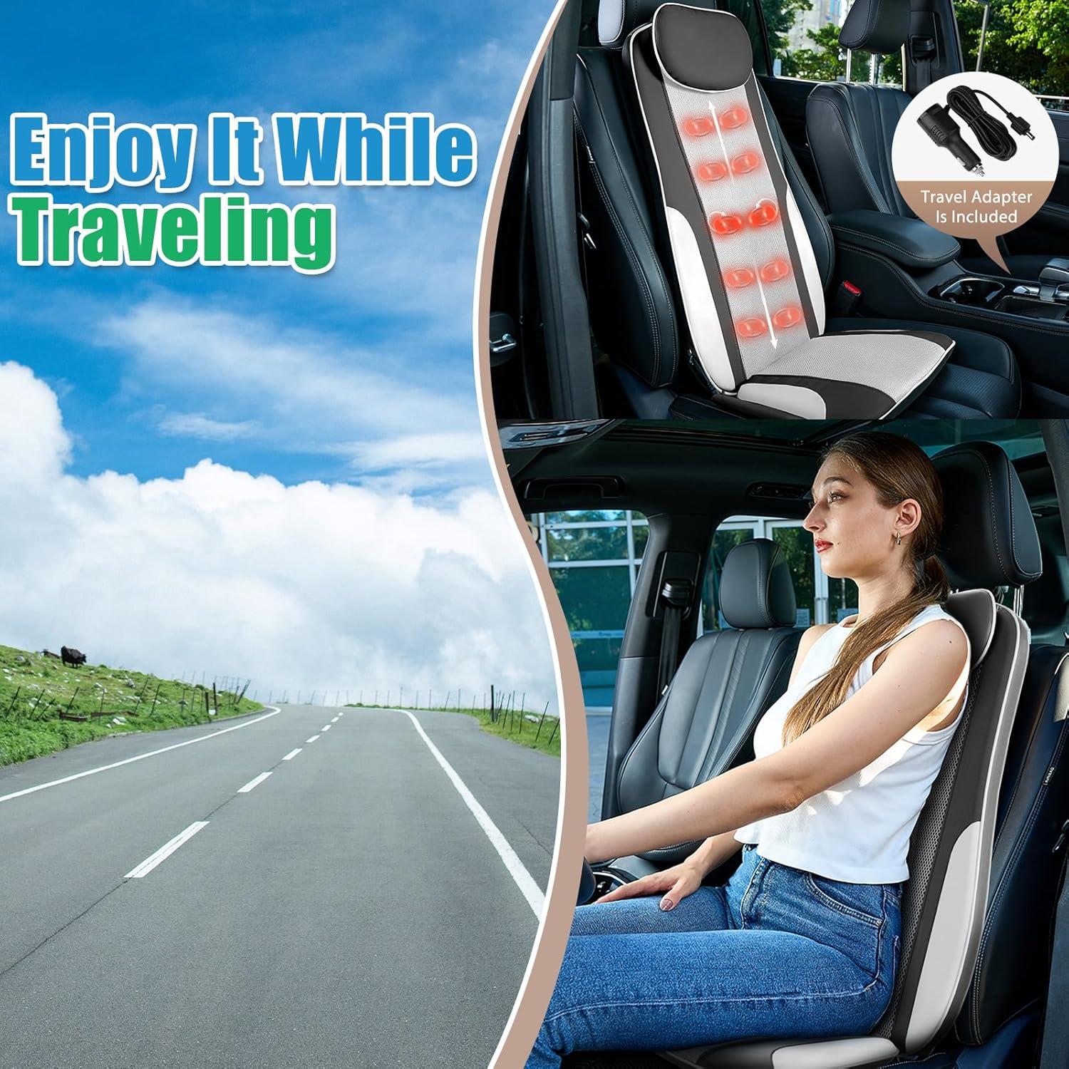 Masajeador de Espalda Shiatsu Comrelax con Calor y Vibración