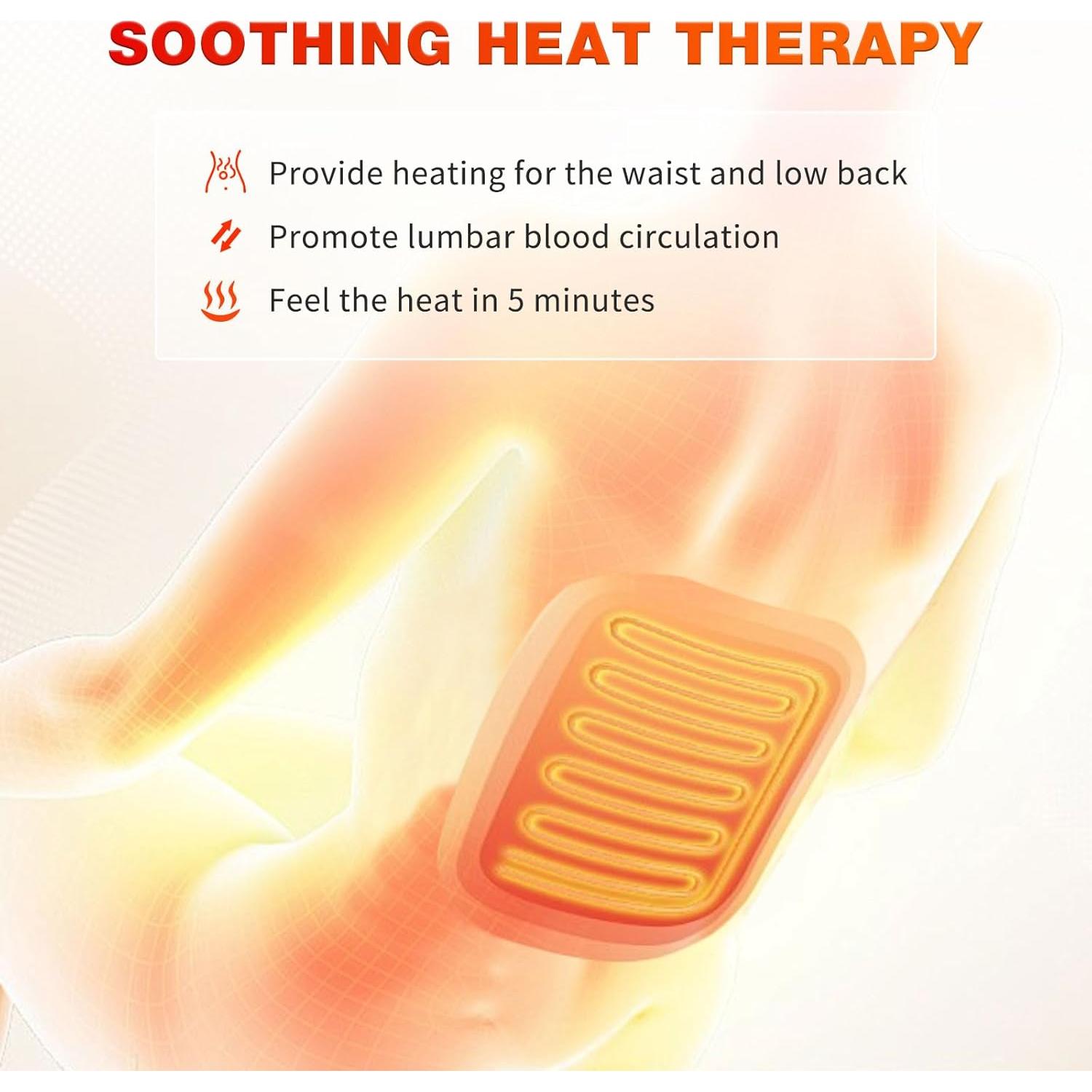 Masajeador de Espalda Sotion HY-6009 con Calor y Vibración