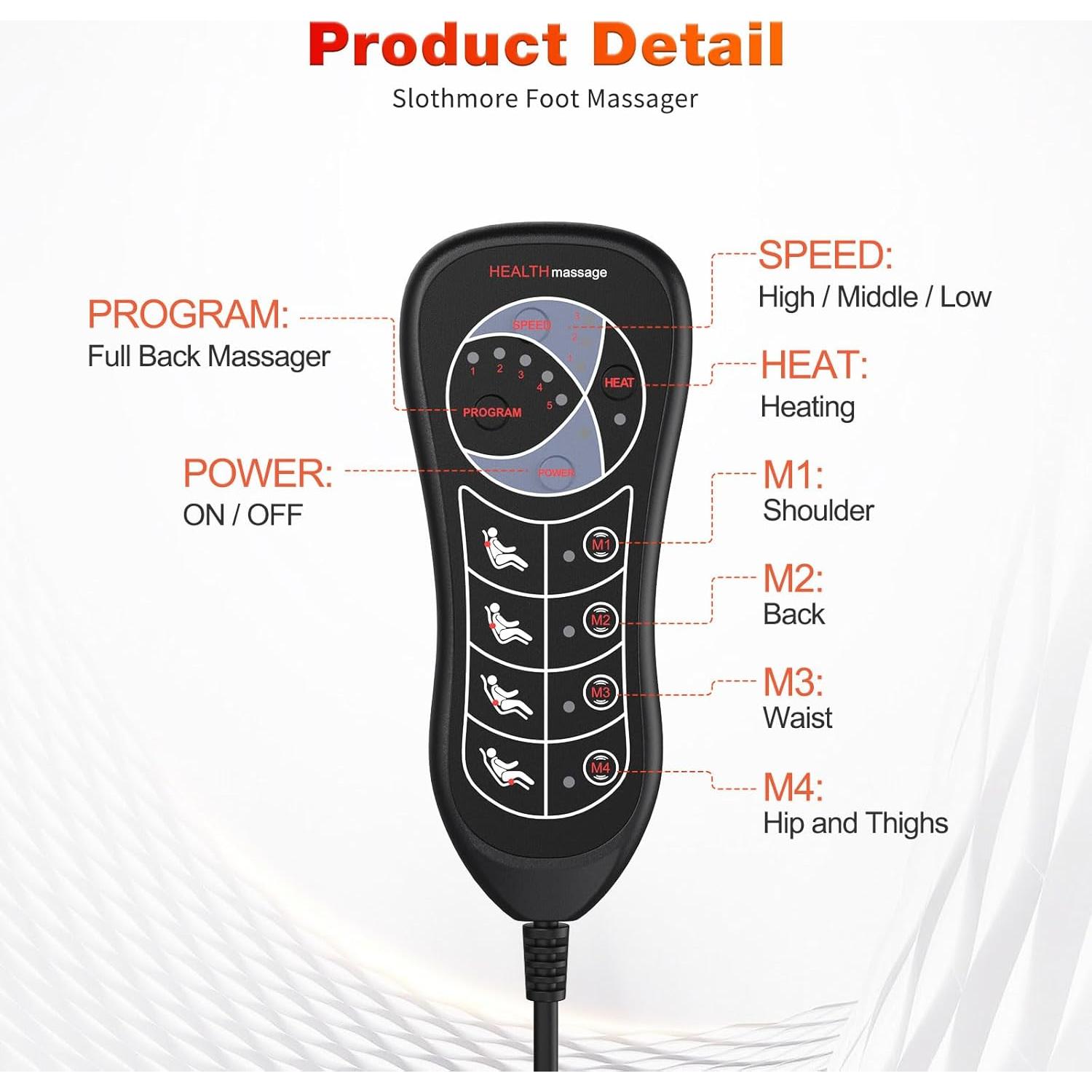 Masajeador de Espalda Sotion HY-6009 con Calor y Vibración