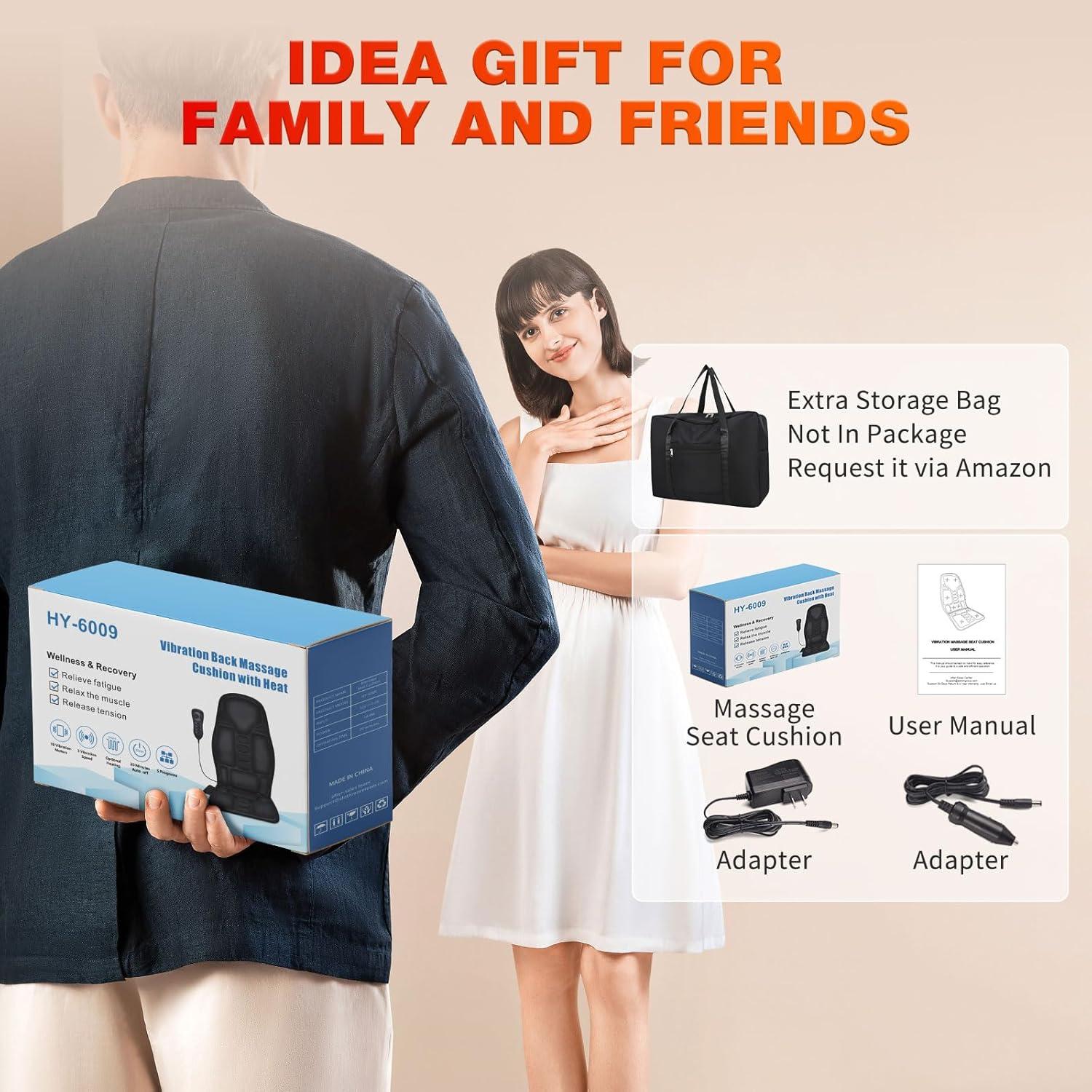 Masajeador de Espalda Sotion HY-6009 con Calor y Vibración