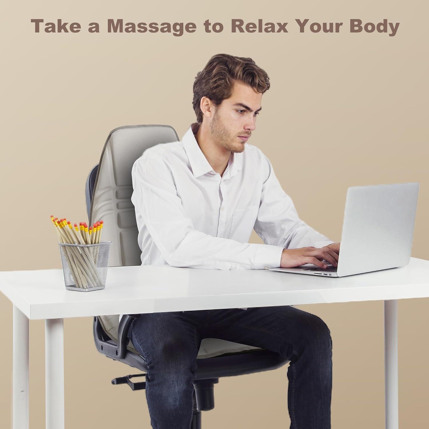 Masajeador de Espalda Heycool con Calor y Vibración 10 Motores